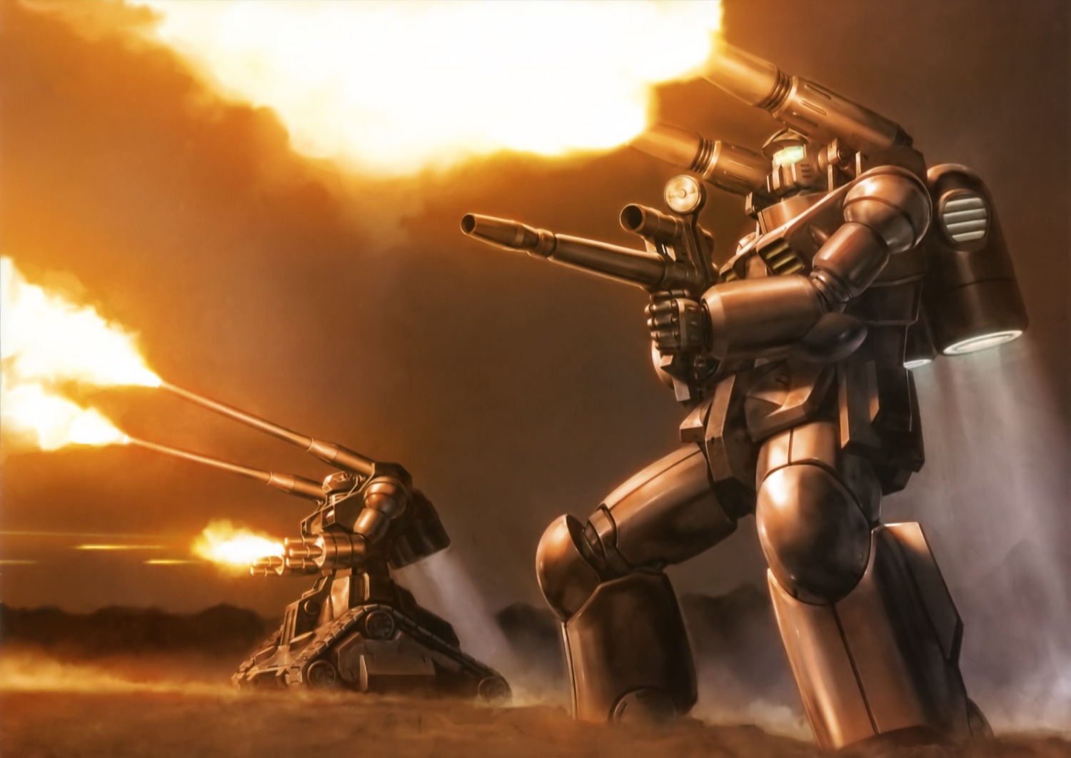 guncannon, gundam, guntank, mecha, mobile_suit_gundam