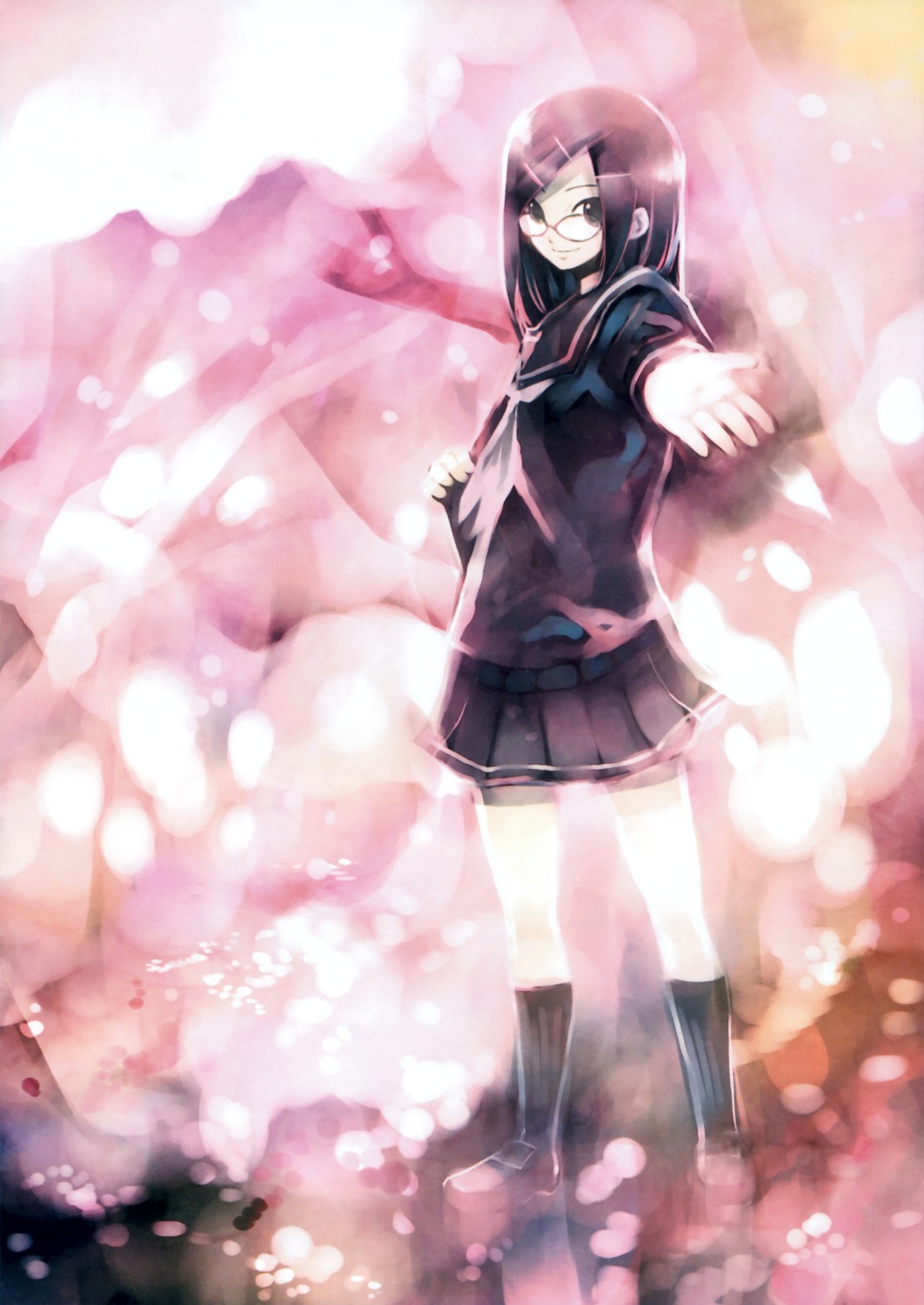 kei, megane, nanako_(kei), seifuku