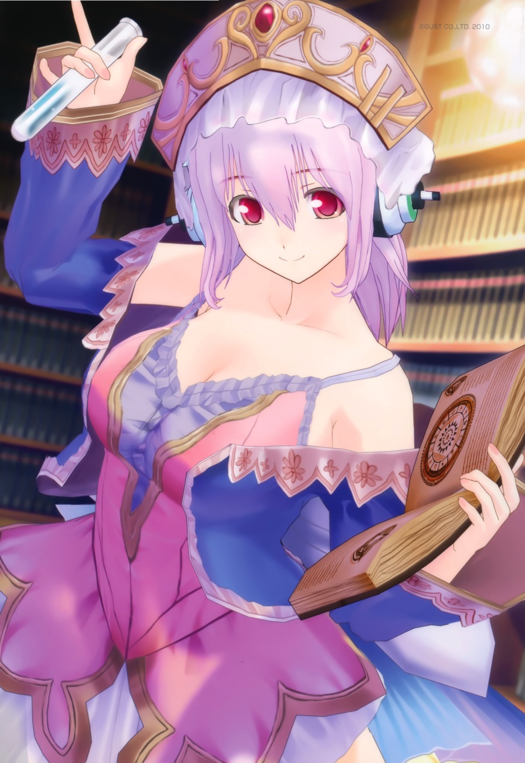 atelier, atelier_totori, cg, cleavage, cosplay, headphones, sonico, super_sonico