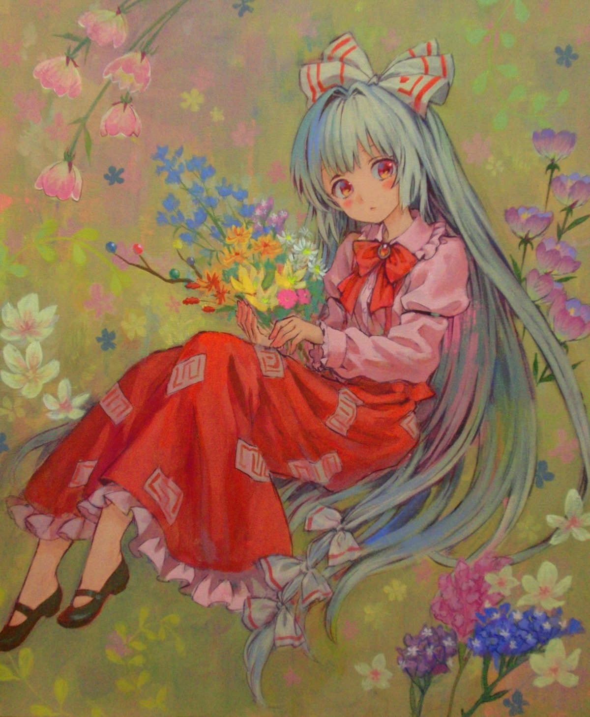 ama-tou, fujiwara_no_mokou, touhou