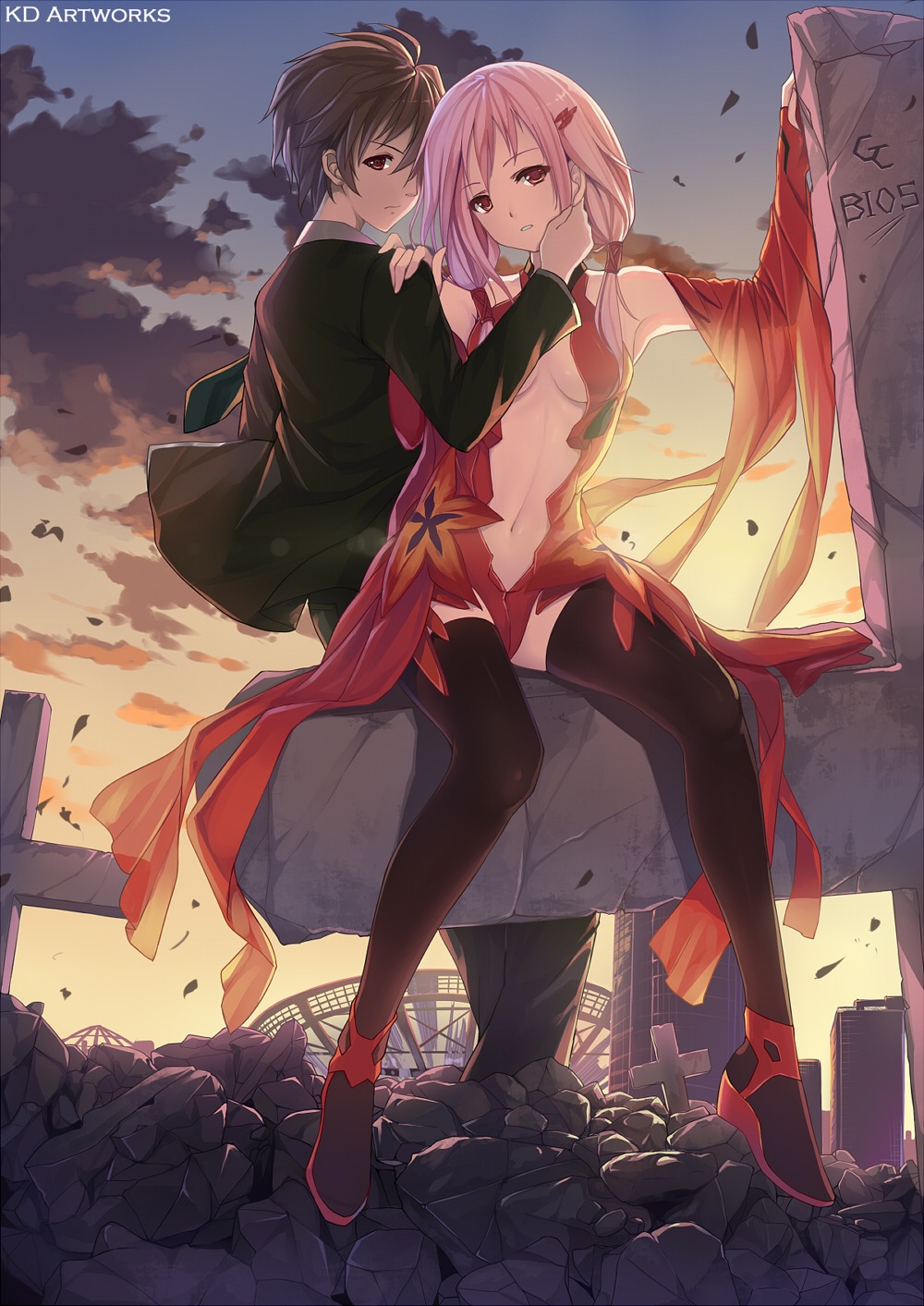 caidychen, guilty_crown, ouma_shuu, yuzuriha_inori