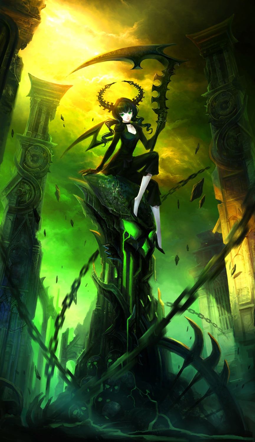 black_rock_shooter, dead_master, pcw, vocaloid