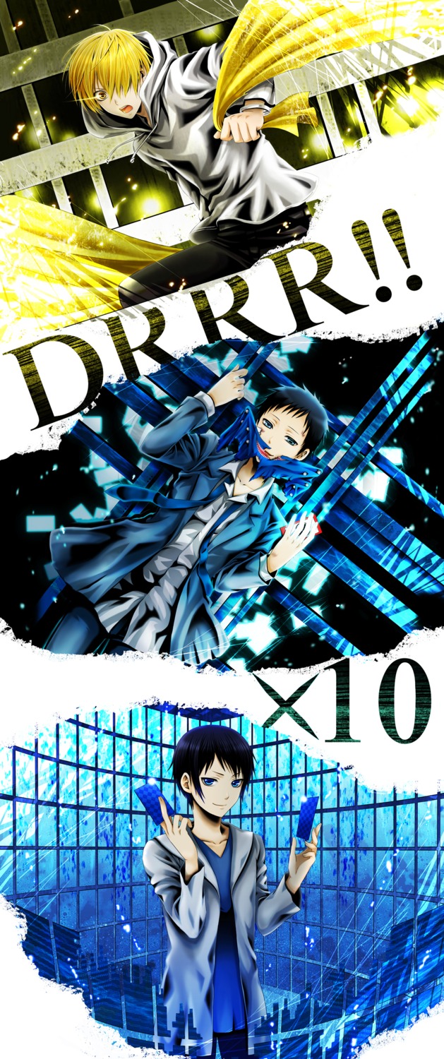 durarara!!, kida_masaomi, kuronuma_aoba, male, ryuugamine_mikado, wool