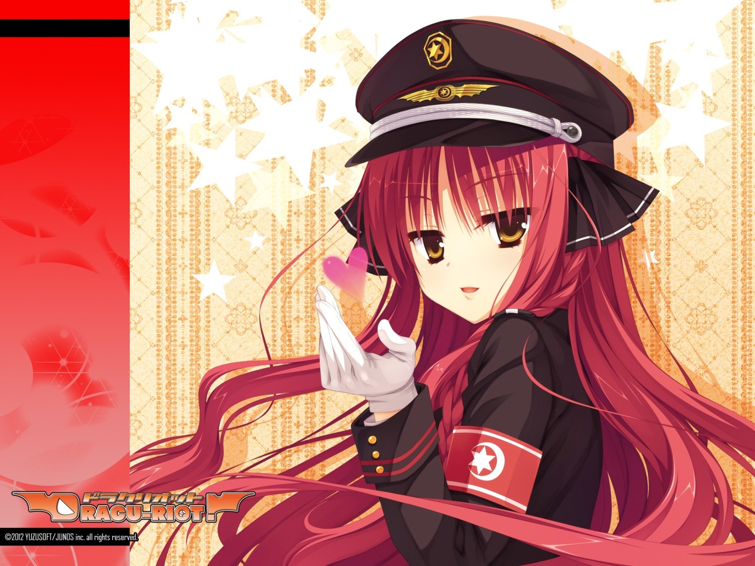 dracu-riot!, muririn, uniform, wallpaper, yarai_miu, yuzu-soft
