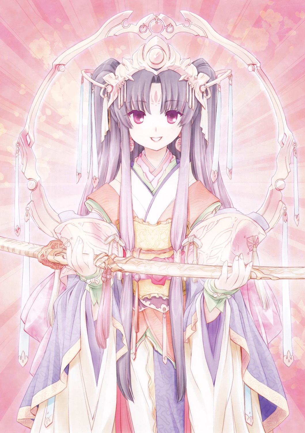 fujieda_miyabi, japanese_clothes, sword