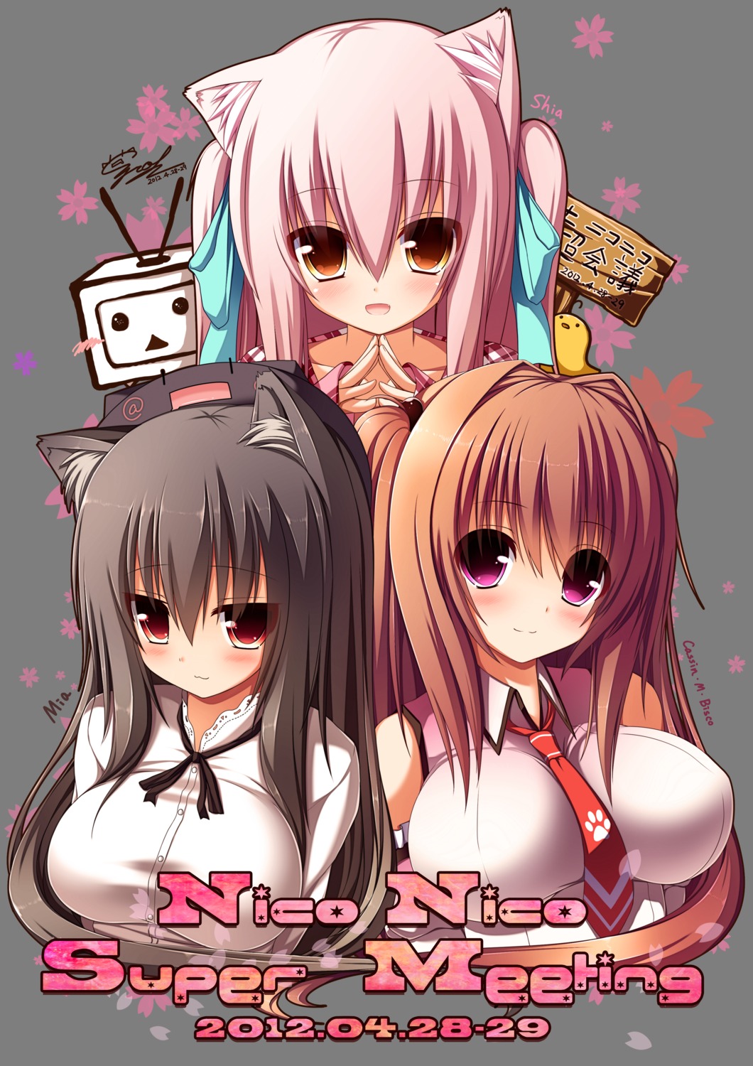 animal_ears, cassini_m_bisuko, mia_flatpaddy, nekomimi, shia_flatpaddy, syroh, transparent_png