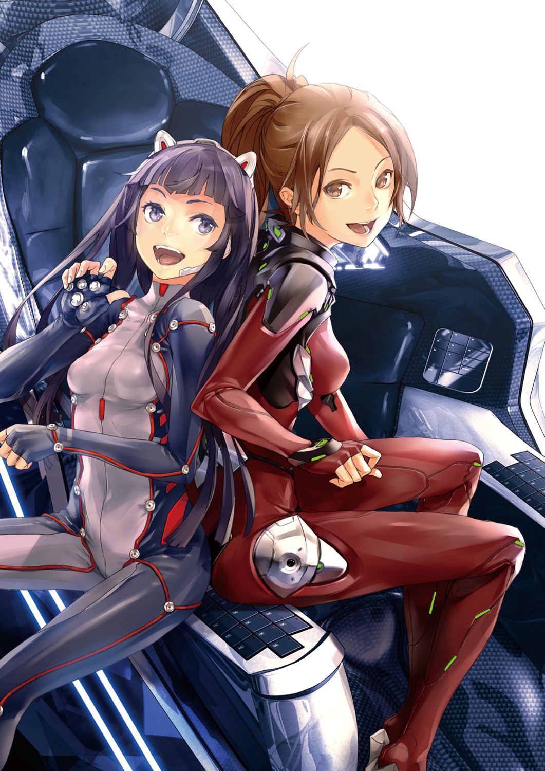 bodysuit, guilty_crown, redjuice, shinomiya_ayase, tsugumi_(guilty_crown)