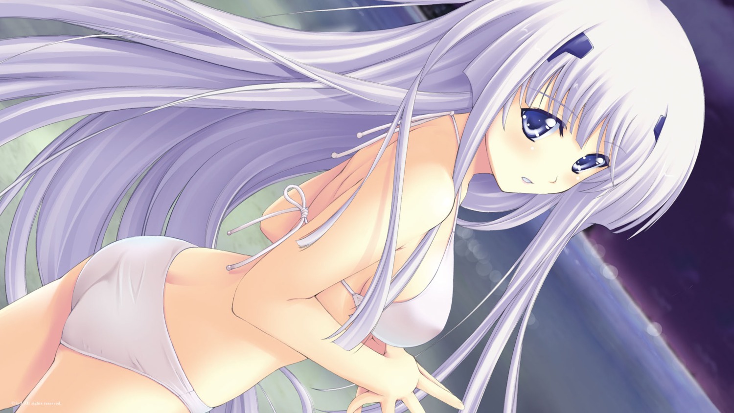 ass, bikini, inia_sestina, jpeg_artifacts, muv-luv, muv-luv_alternative, muv-luv_alternative_chronicles, swimsuits