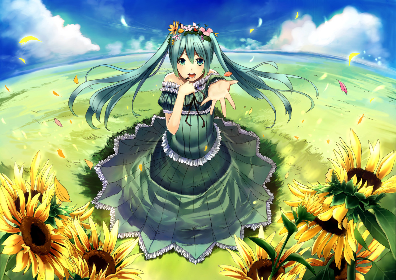 dress, hatsune_miku, ichiko_oharu, vocaloid