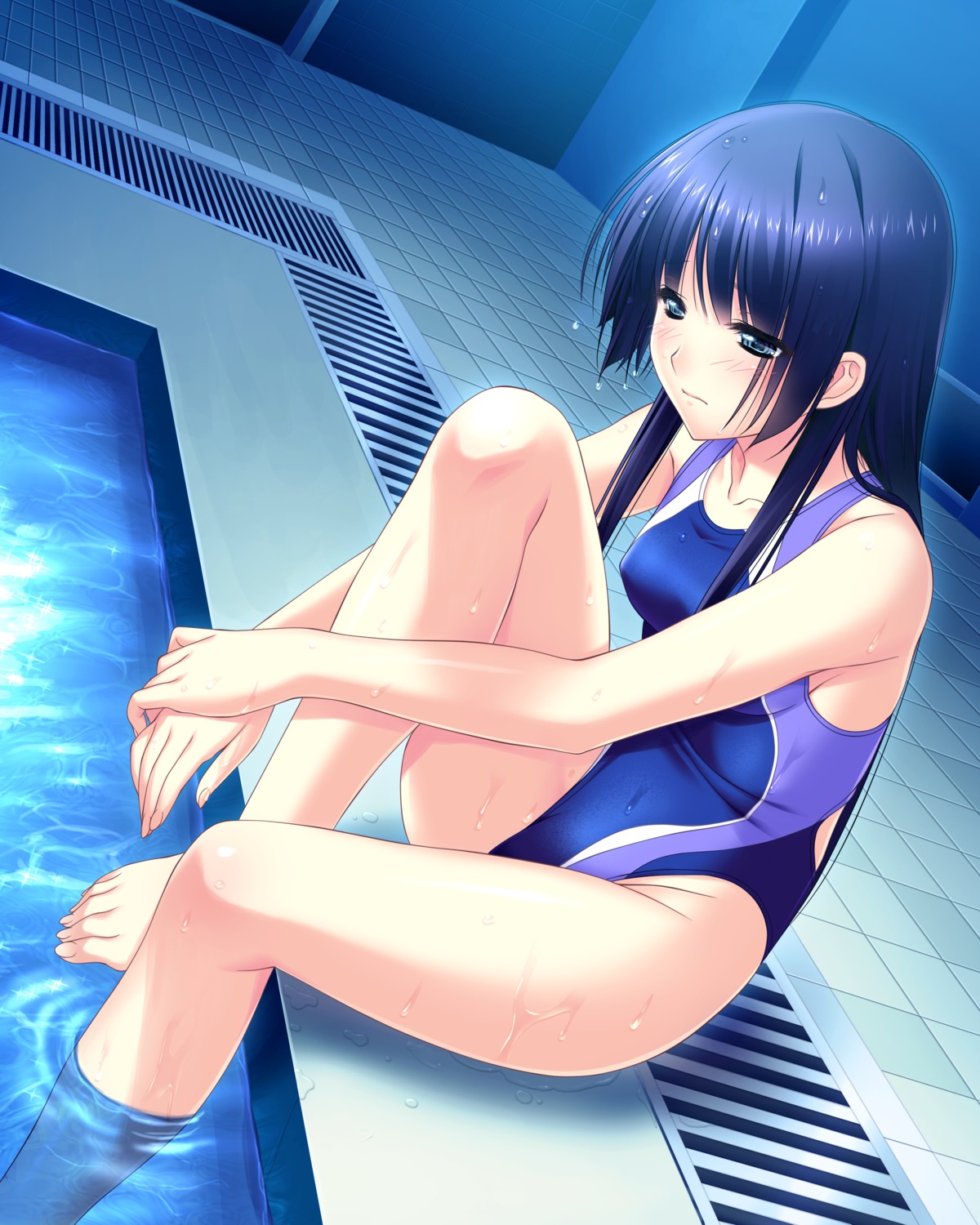 amasaka_takashi, clip_craft, game_cg, koimekuri_clover, sakanoue_mikana, swimsuits