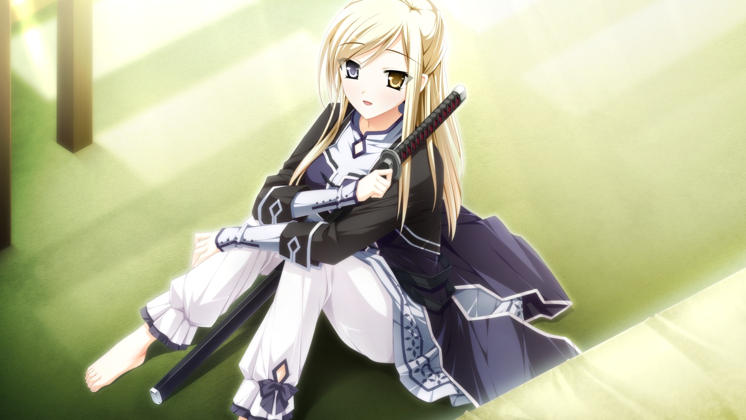 ensemble_(company), game_cg, heterochromia, kimishima_ao, otome_ga_tsumugu_koi_no_canvas, shishidou_chiharu_flamsteed, sword