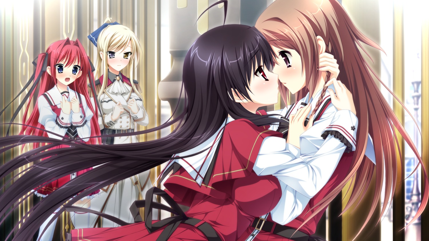 ensemble_(company), game_cg, heterochromia, karasuma_shizuku, kimishima_ao, miyama_mizuki, ootori_rena, otome_ga_tsumugu_koi_no_canvas