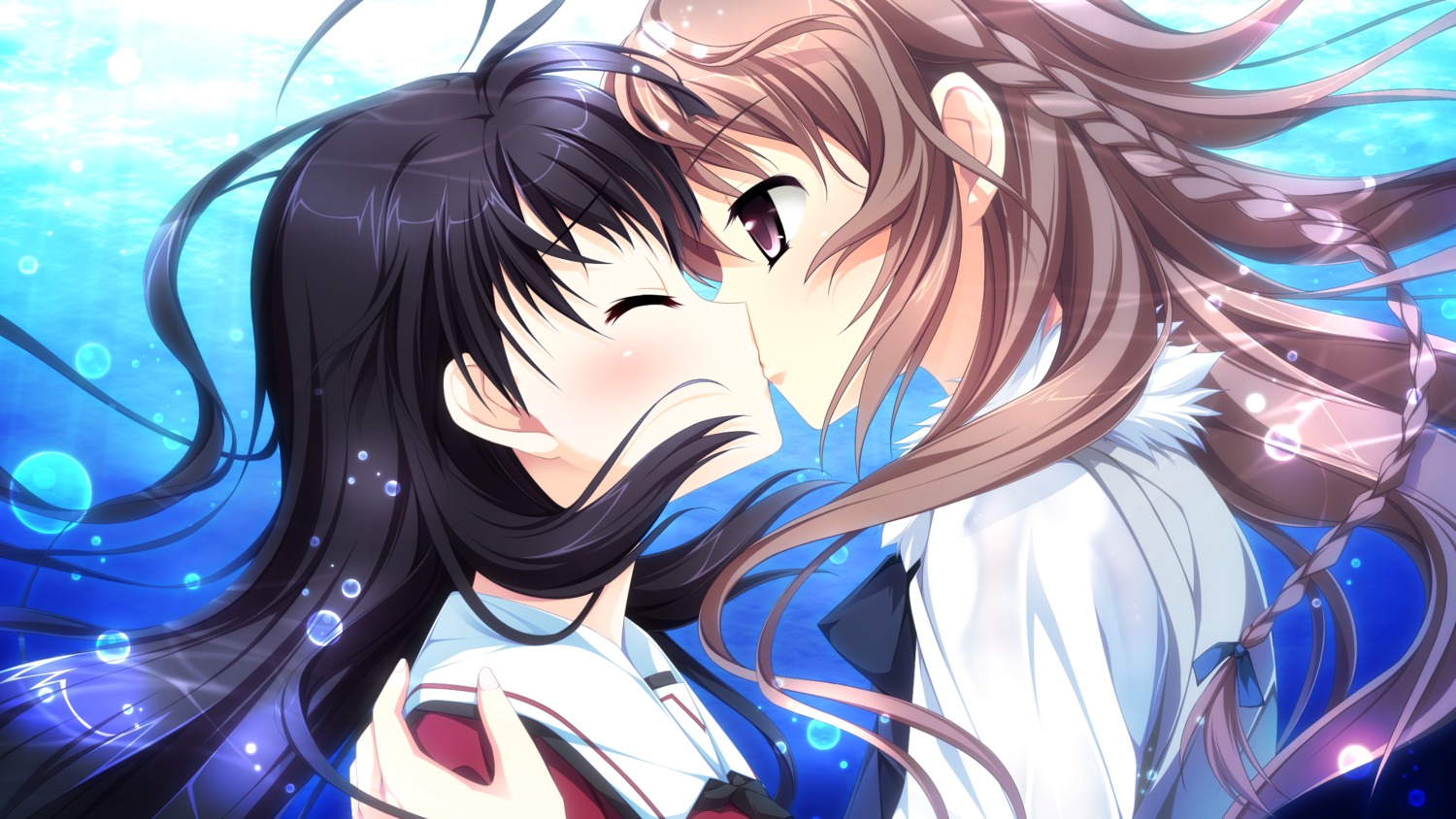 ensemble_(company), game_cg, karasuma_shizuku, kimishima_ao, miyama_mizuki, otome_ga_tsumugu_koi_no_canvas, trap