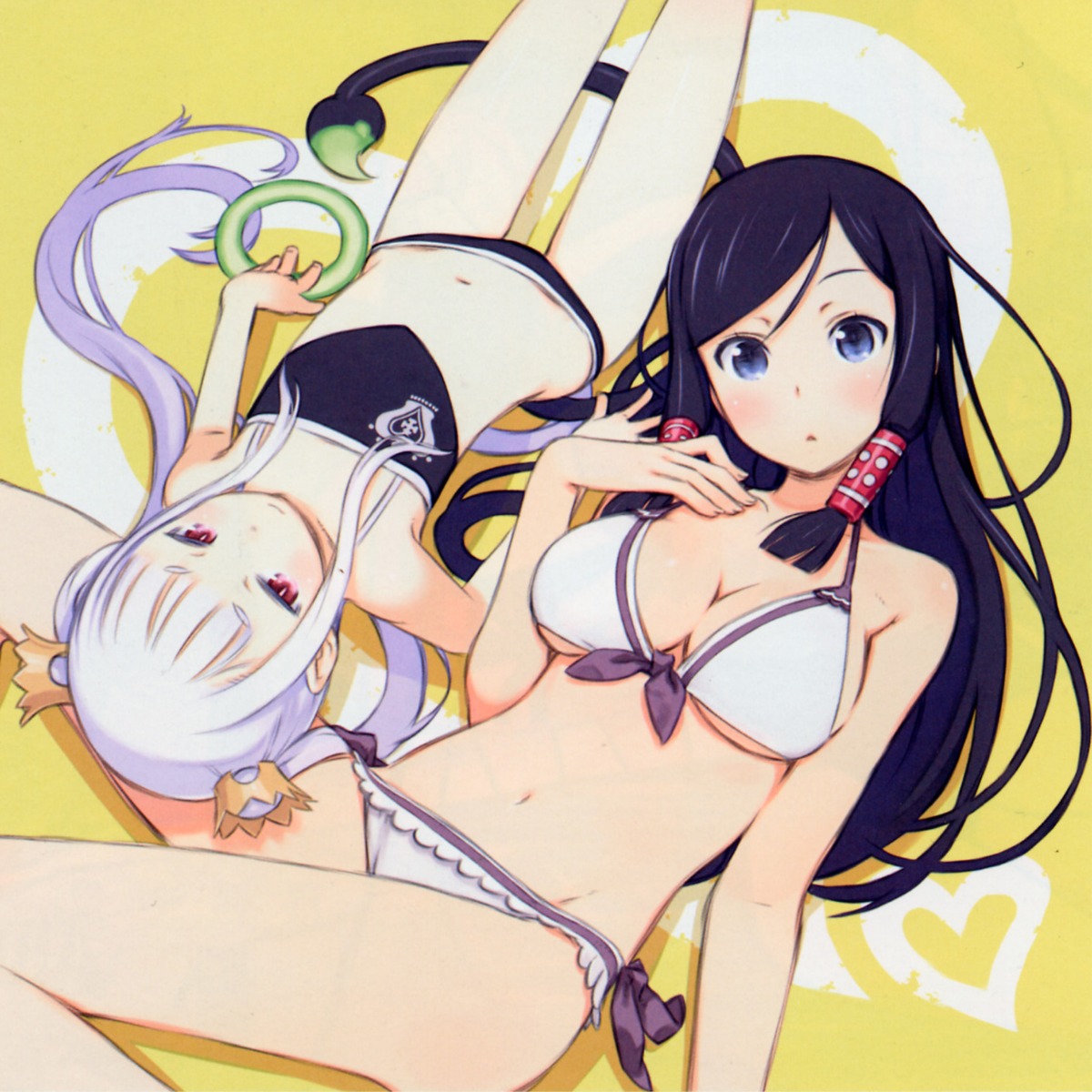 bikini, bleed_through, cleavage, kuroboshi_kouhaku, palette_(yumeiro_happy_end), swimsuits, yumeiro_happy_end