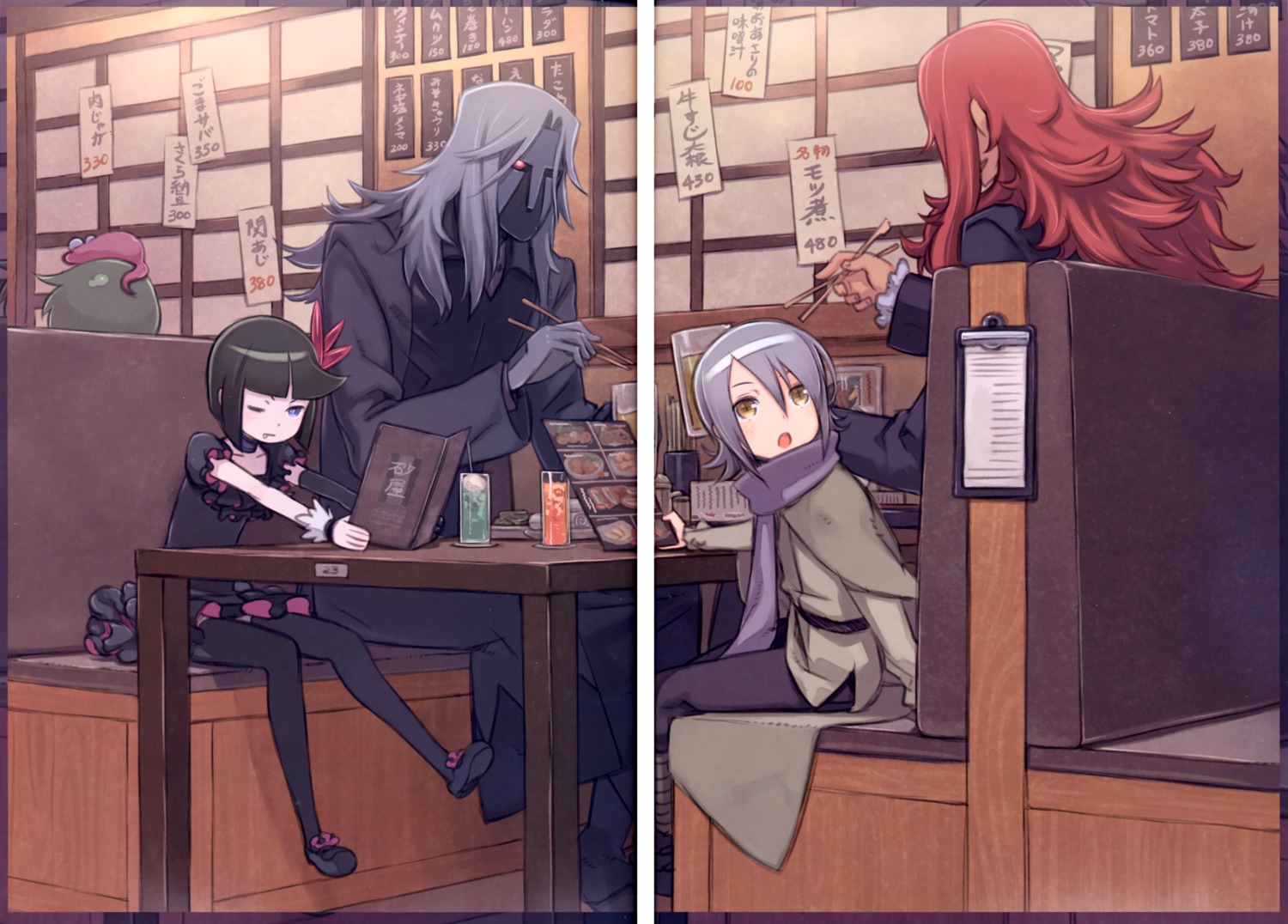 baron_salamander, binding_discoloration, dark_precure, dune, gap, granada_level9, heartcatch_precure!, kuroboshi_kouhaku, olivier, precure, professor_sabaku, thighhighs