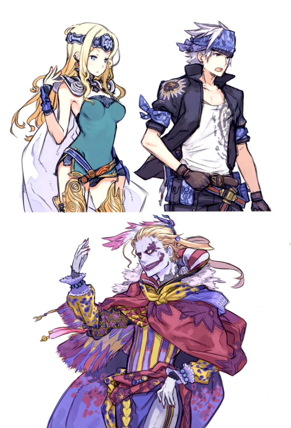 celes_chere, final_fantasy, final_fantasy_vi, granada_level9, kefka_palazzo, kuroboshi_kouhaku, locke_cole