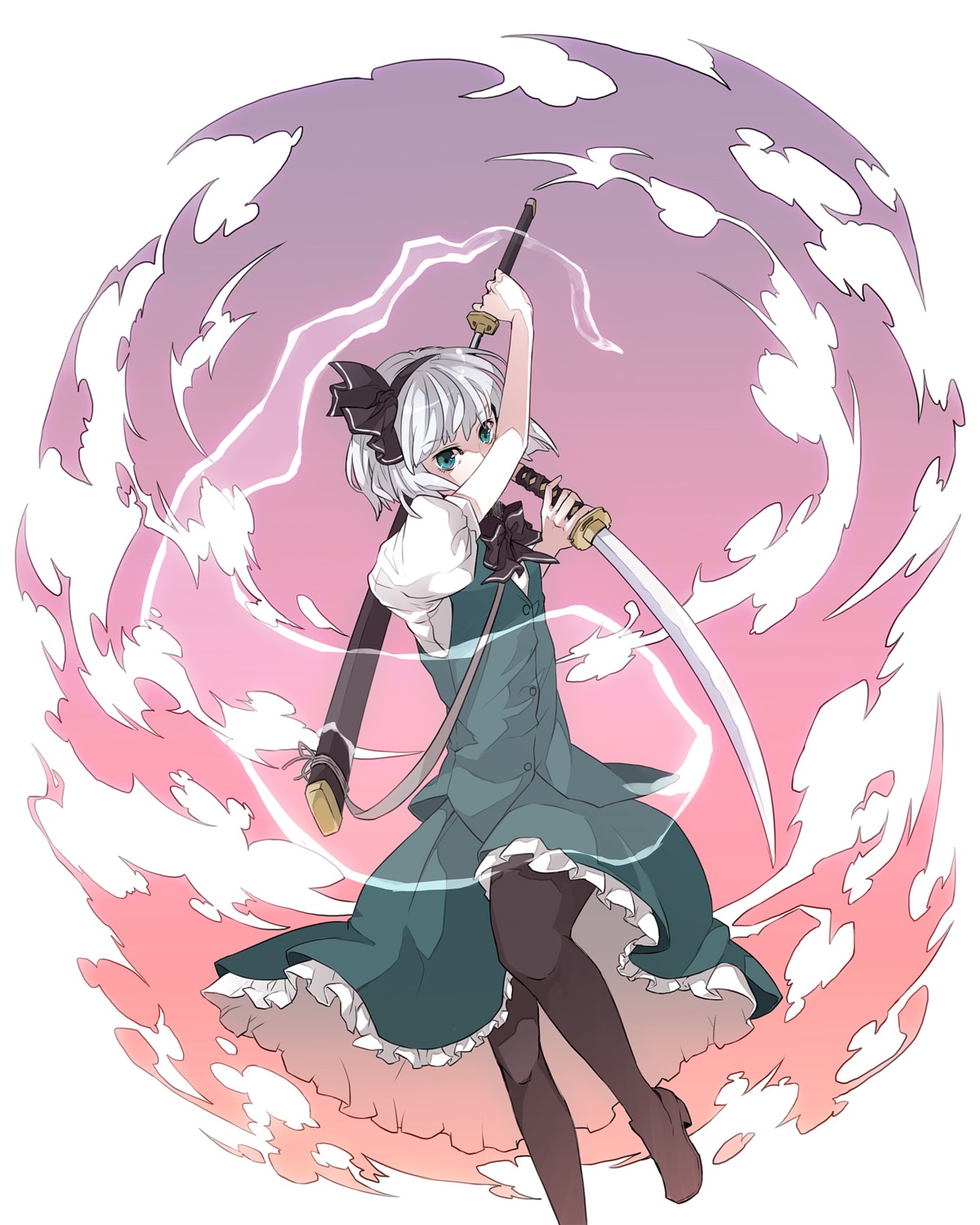 hitsuji_(hanatoutau), konpaku_youmu, sword, touhou