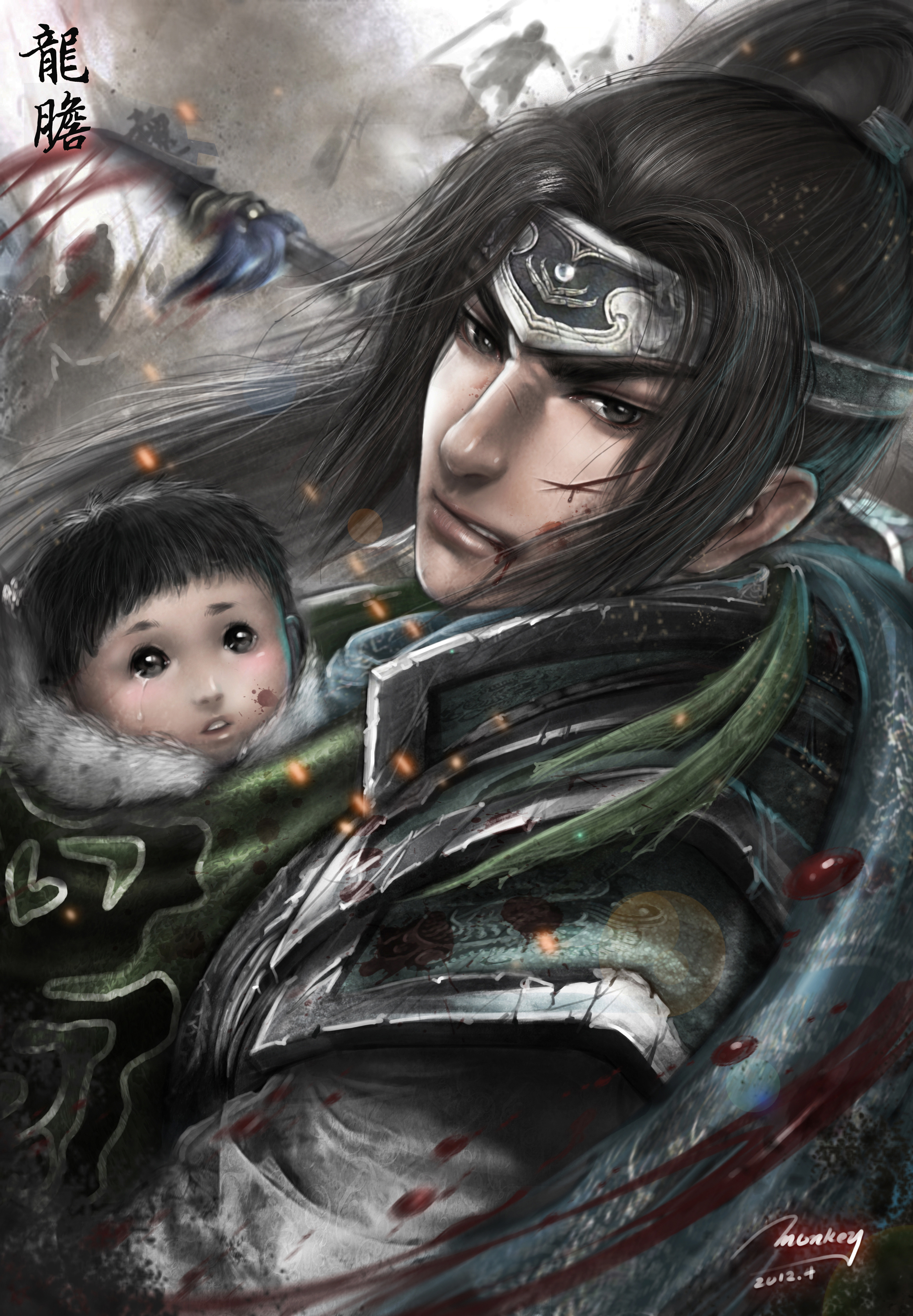 dynasty_warriors, dynasty_warriors_6, male, monkey_buonarroti, zhao_yun