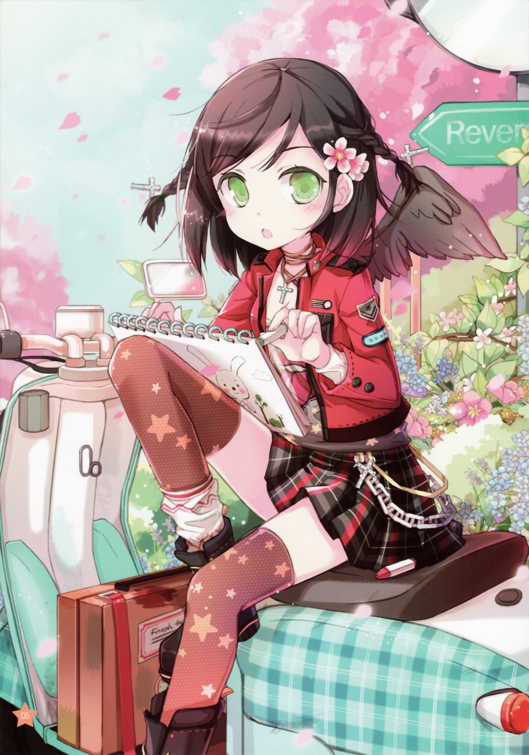 thighhighs, wings, young-in