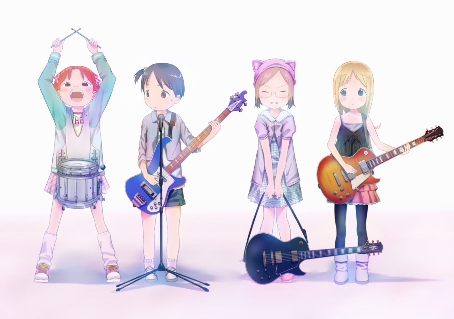ana_coppola, guitar, ichigo_mashimaro, itou_chika, matsuoka_miu, megane, nagareboshi, sakuragi_matsuri