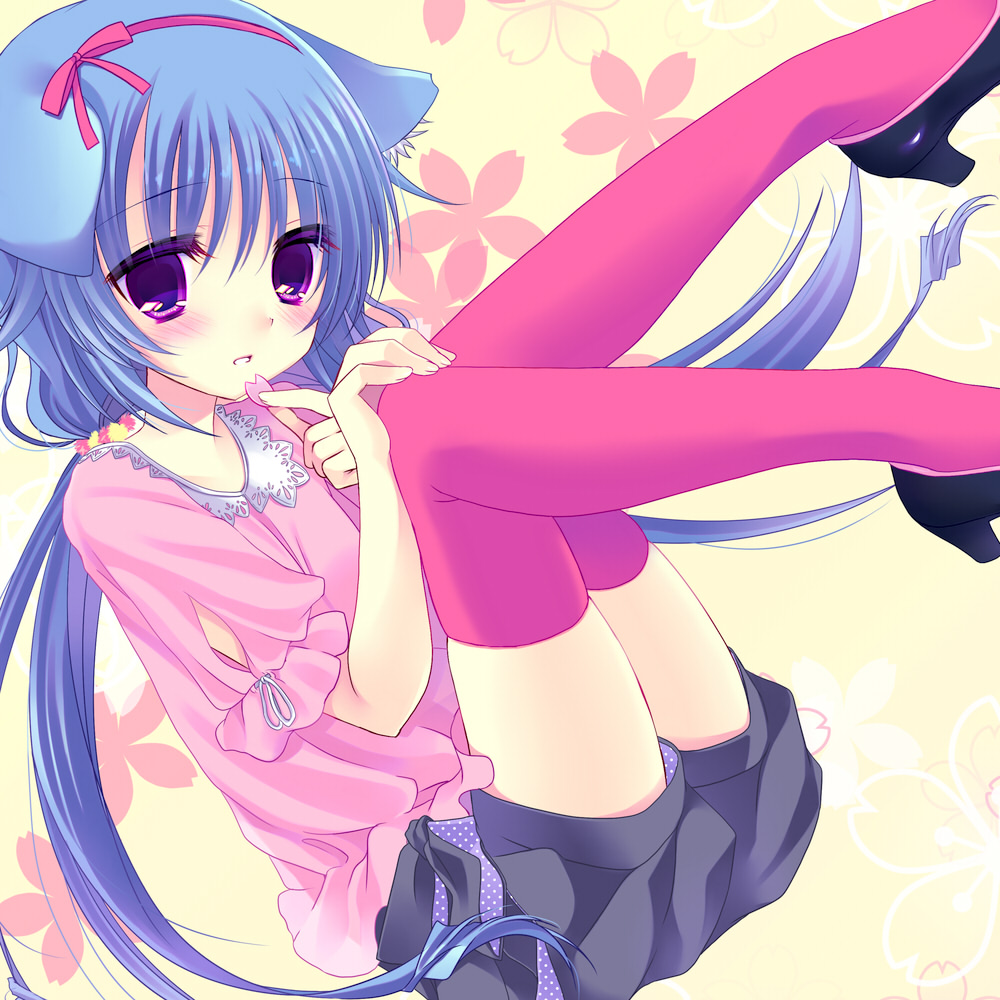 7th_dragon, animal_ears, ash_(artist), nekomimi, princess_(7th_dragon), thighhighs