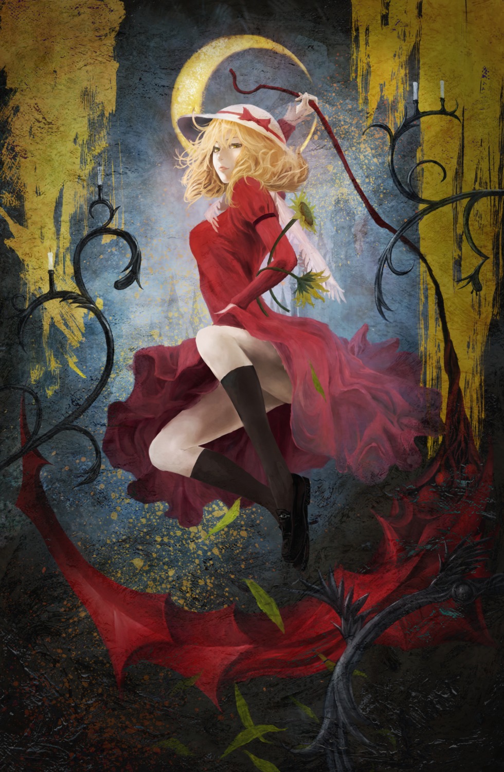 akaikitsune, elly, touhou