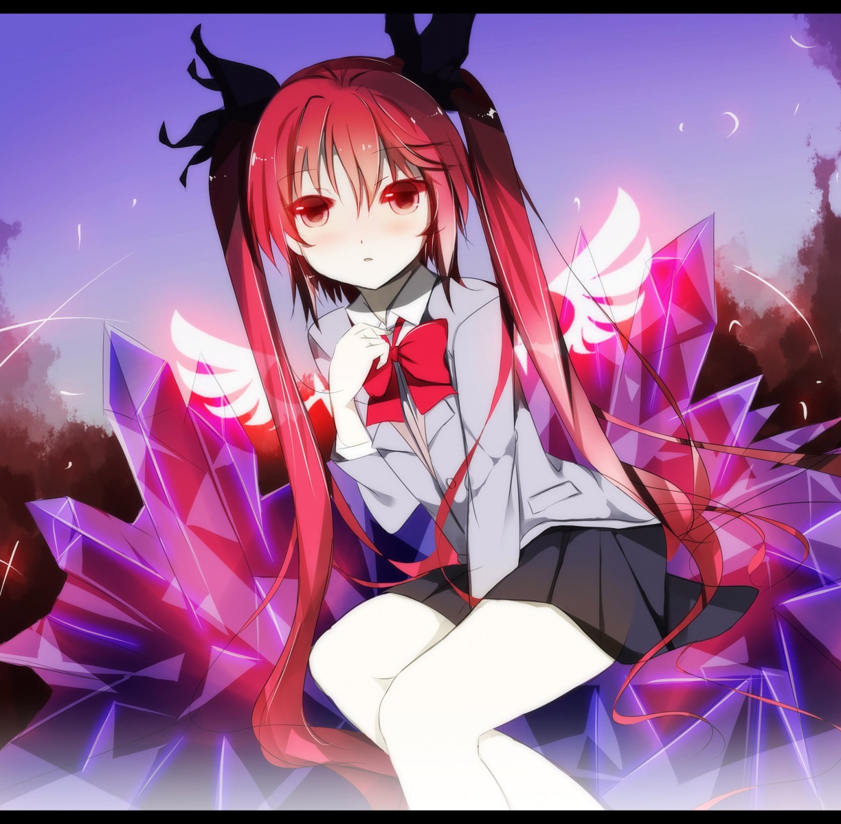 haiyore!_nyaruko-san, kuuko_(haiyore_nyaruko-san), seifuku, senya_fuurin, wings