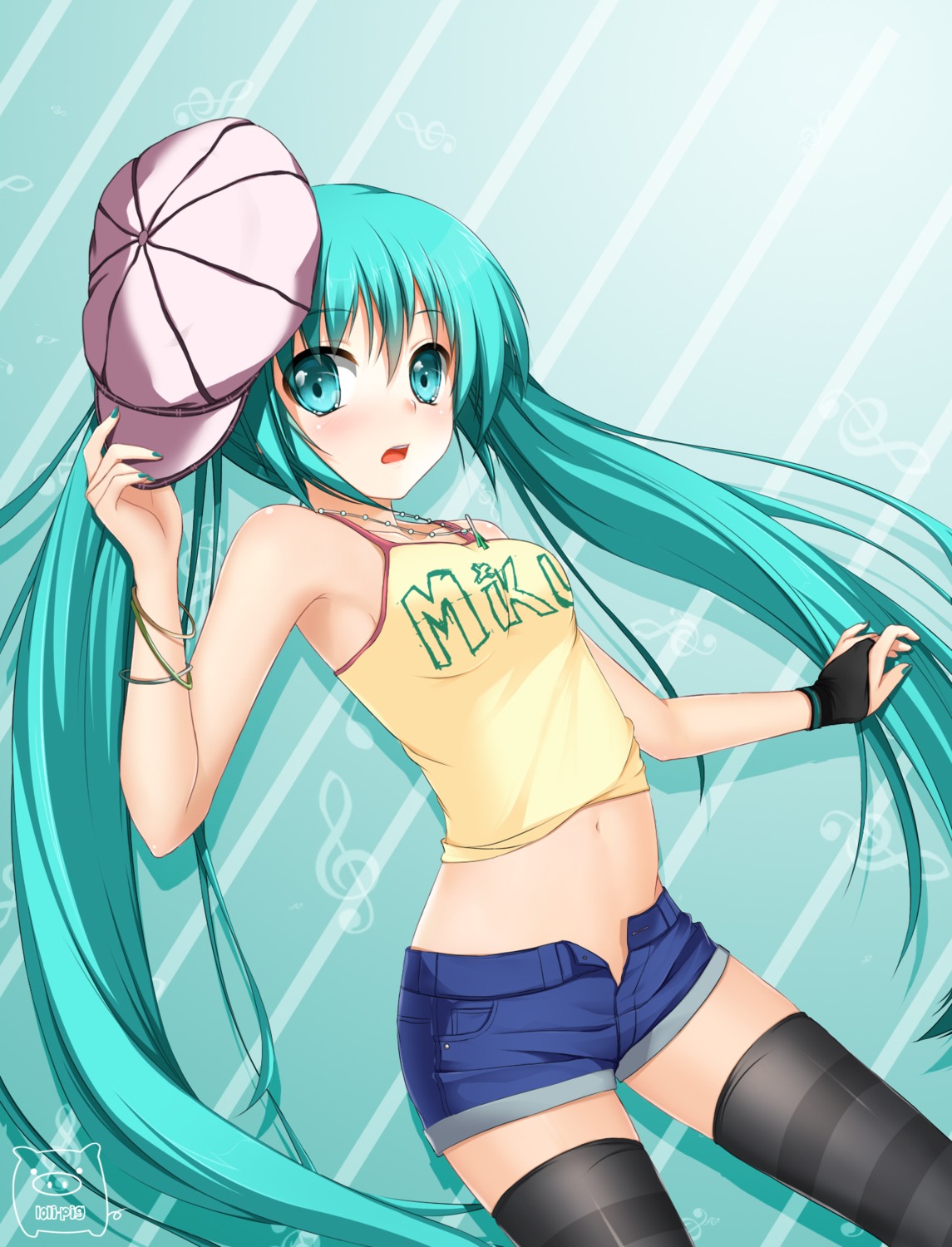 hatsune_miku, loli-pig, thighhighs, vocaloid
