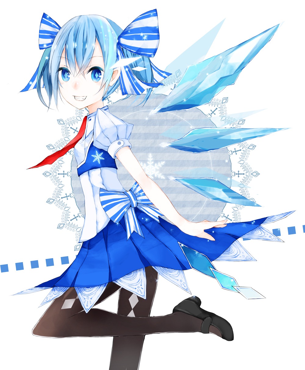 cirno, pantyhose, touhou, zweplus