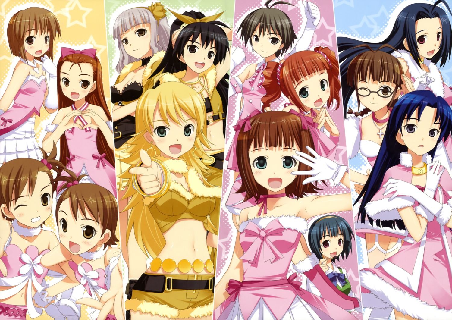 akizuki_ritsuko, amami_haruka, fujima_takuya, futami_ami, futami_mami, ganaha_hibiki, hagiwara_yukiho, kikuchi_makoto