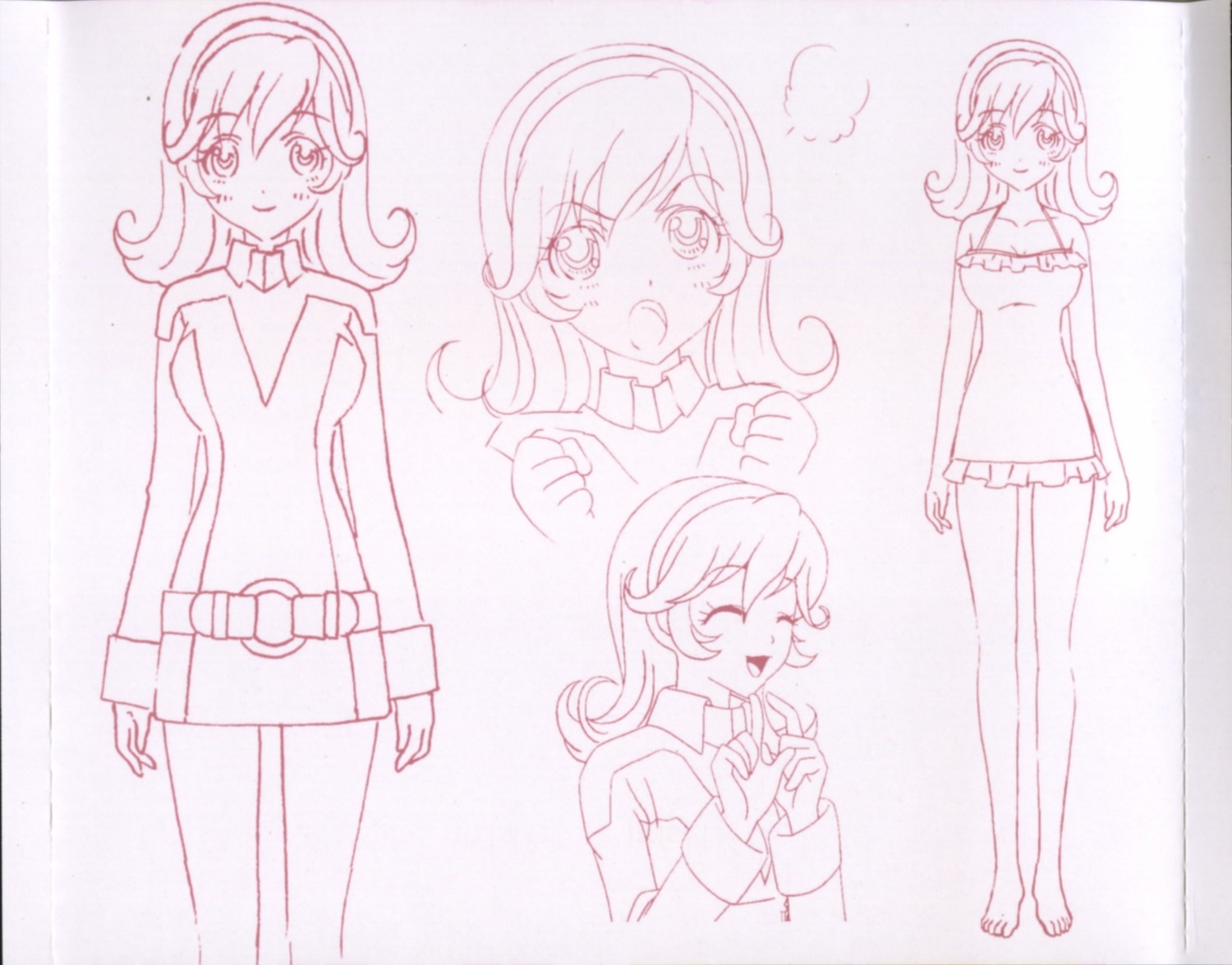 dancouga_nova, ruuriruri, sketch, swimsuits