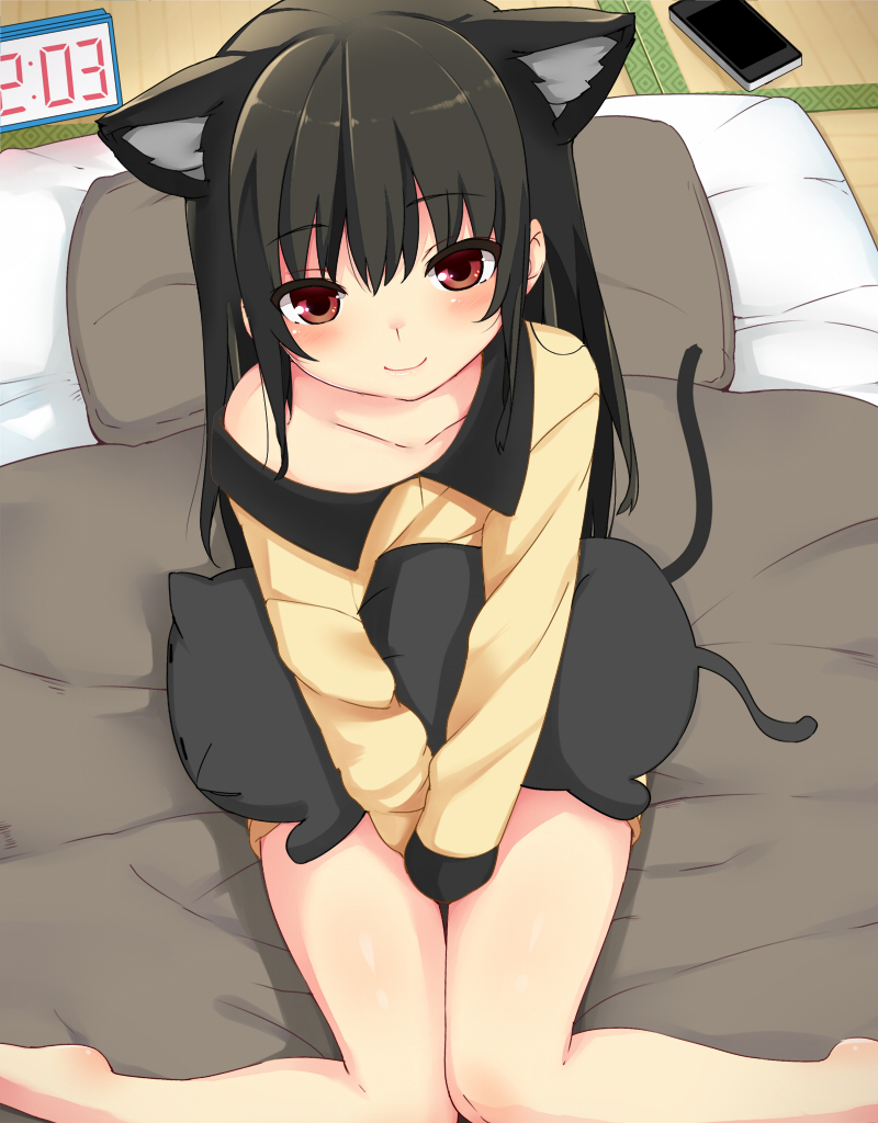 animal_ears, neko, nekomimi, nuko_(mikupantu), tail