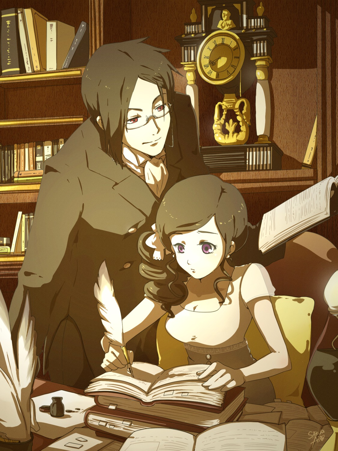 ceal-sakura-ai, kuroshitsuji, megane, pandora_(pandaberry6), sebastian_michaelis