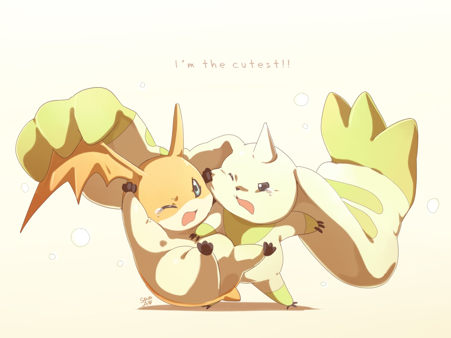 ceal-sakura-ai, digimon, digimon_tamers, monster, patamon, terriermon