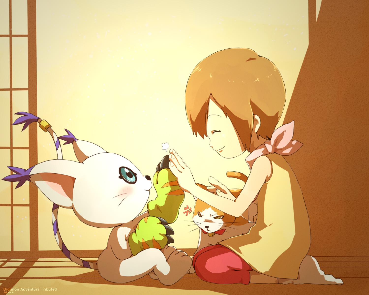 ceal-sakura-ai, digimon, gatomon, neko, yagami_hikari