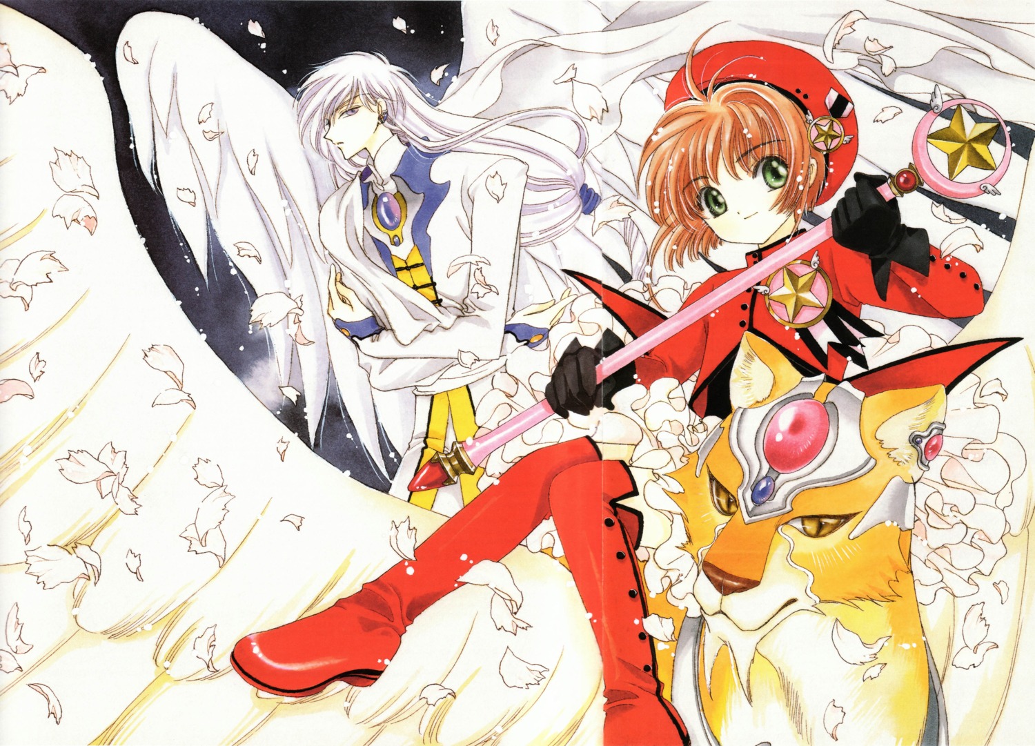 card_captor_sakura, clamp, kerberos, kinomoto_sakura, yue