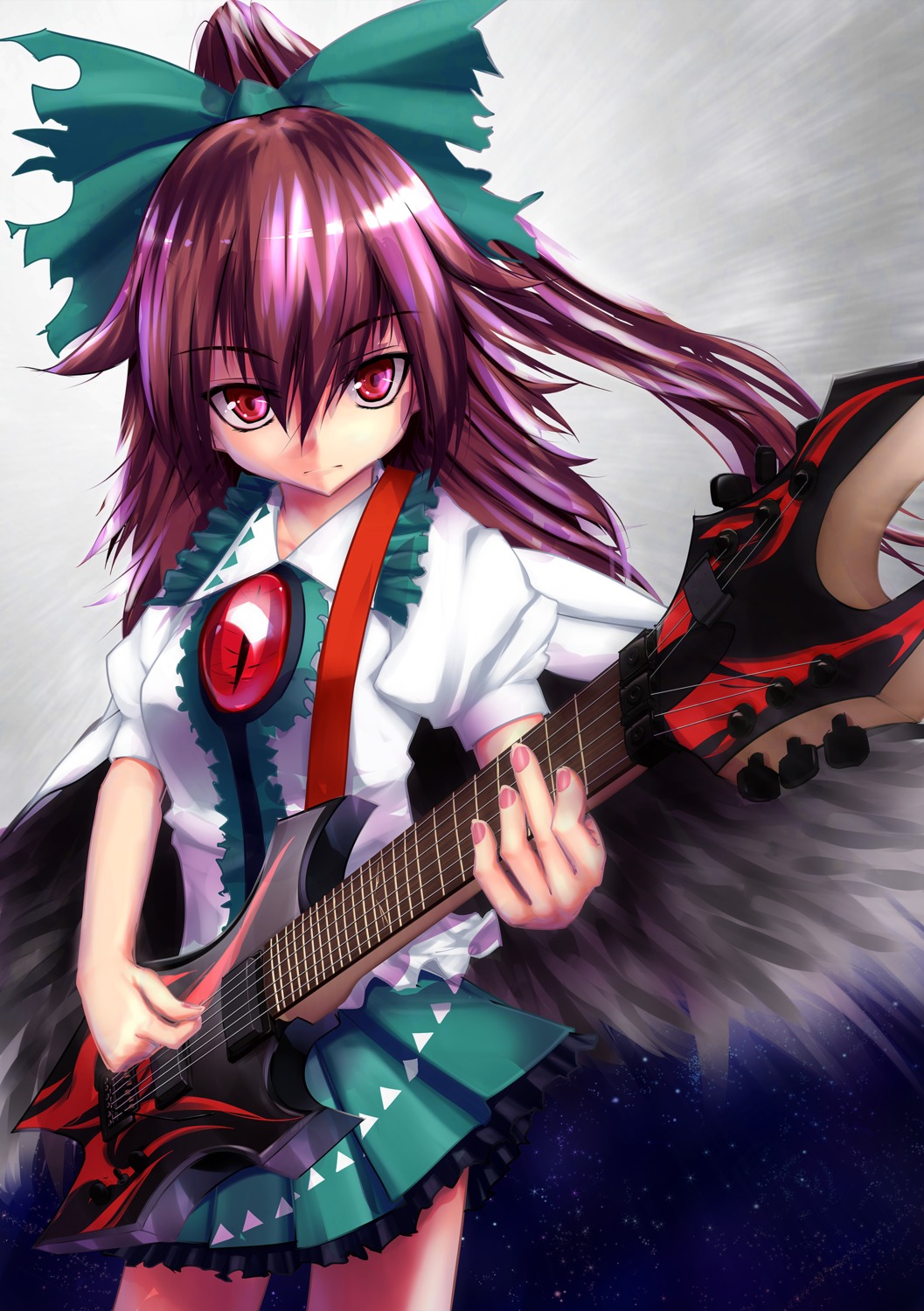 guitar, lo_(rogu_ryouiki), reiuji_utsuho, touhou