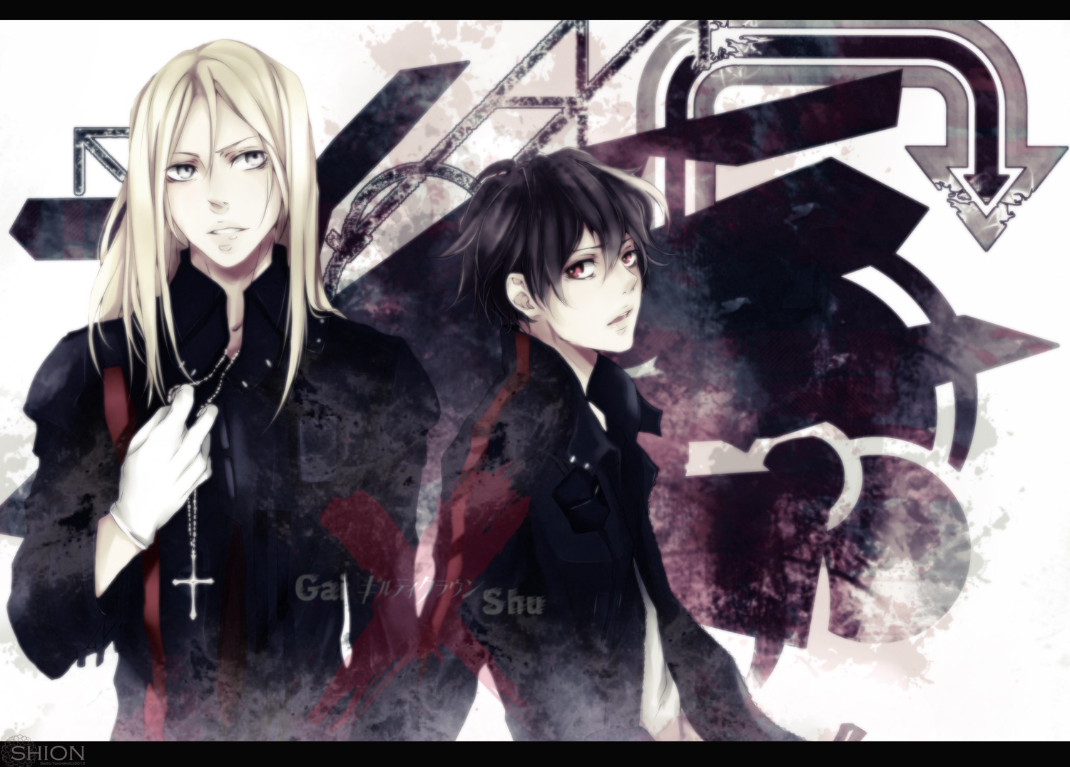 guilty_crown, male, ouma_shuu, shion_(pixiv), tsutsugami_gai
