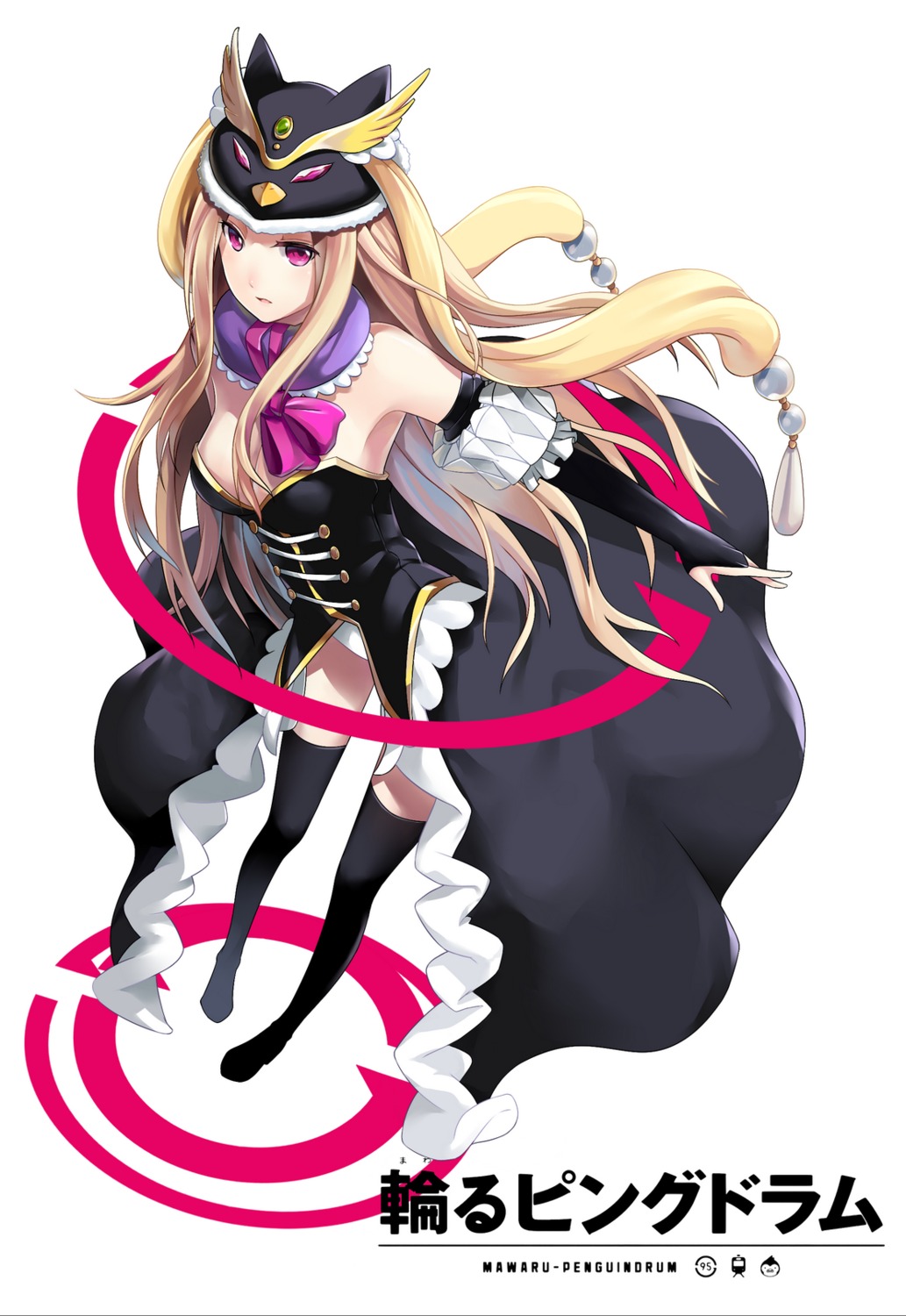 cleavage, lightofheaven, mawaru_penguindrum, takakura_himari, thighhighs