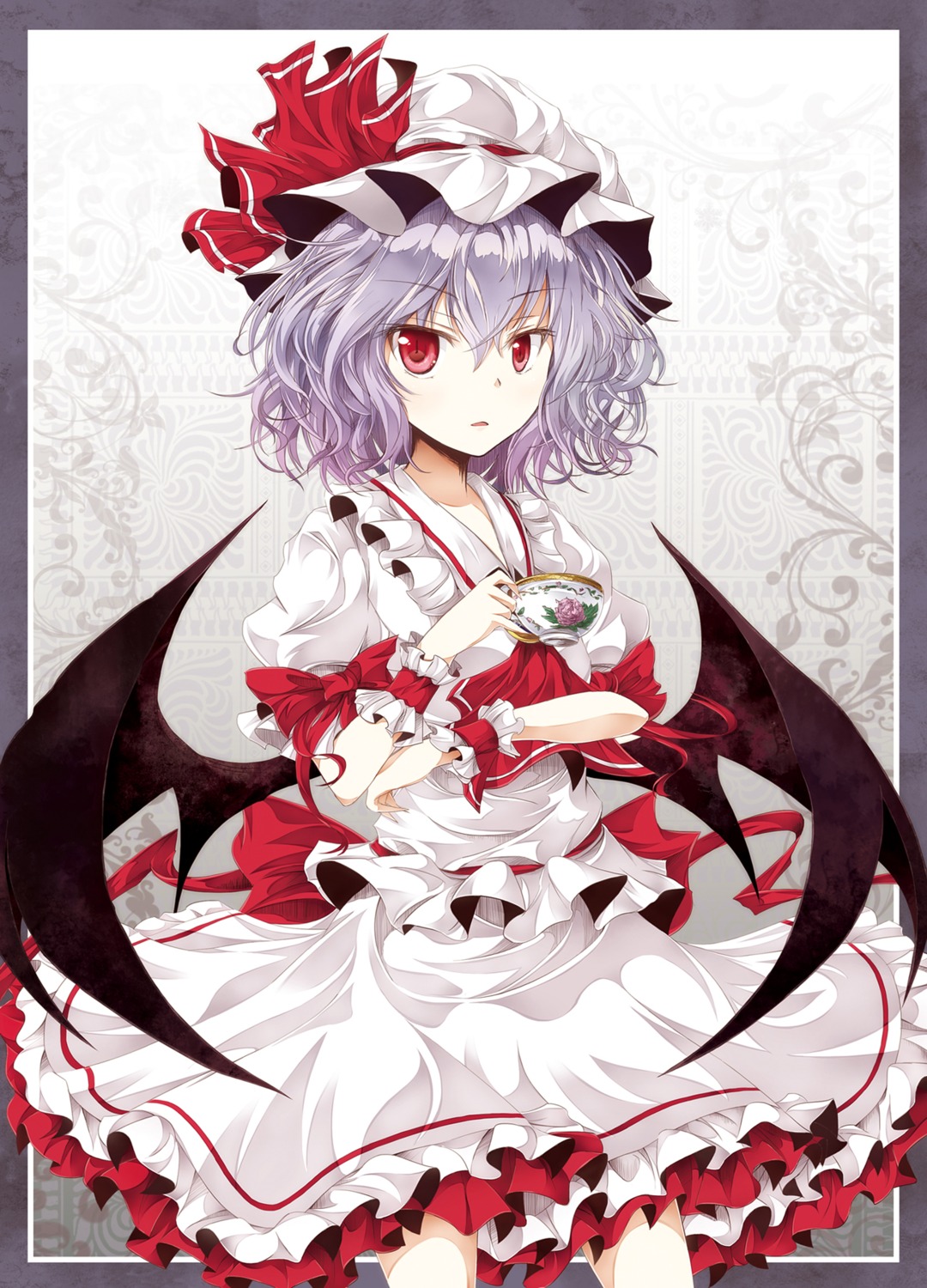 remilia_scarlet, tamago_gohan, touhou, wings