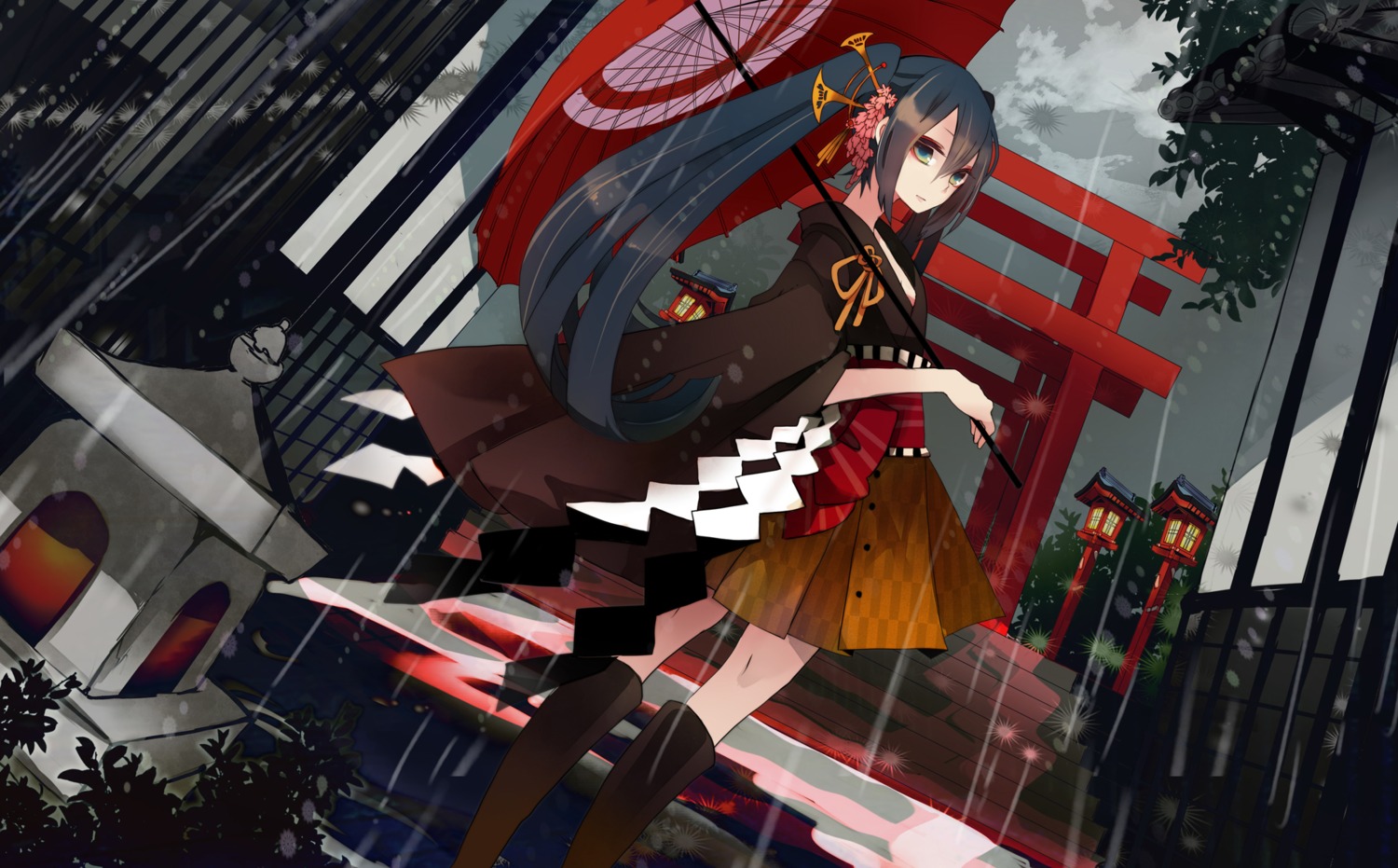 hatsune_miku, kimono, musou_yuchi, vocaloid