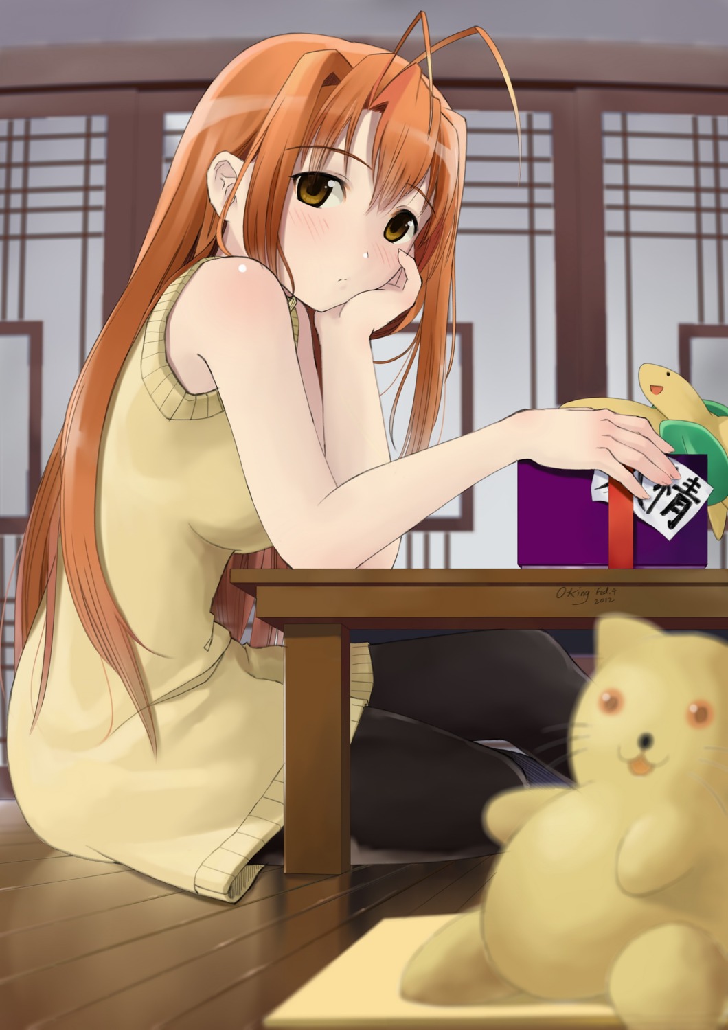 love_hina, narusegawa_naru, okingjo, pantyhose