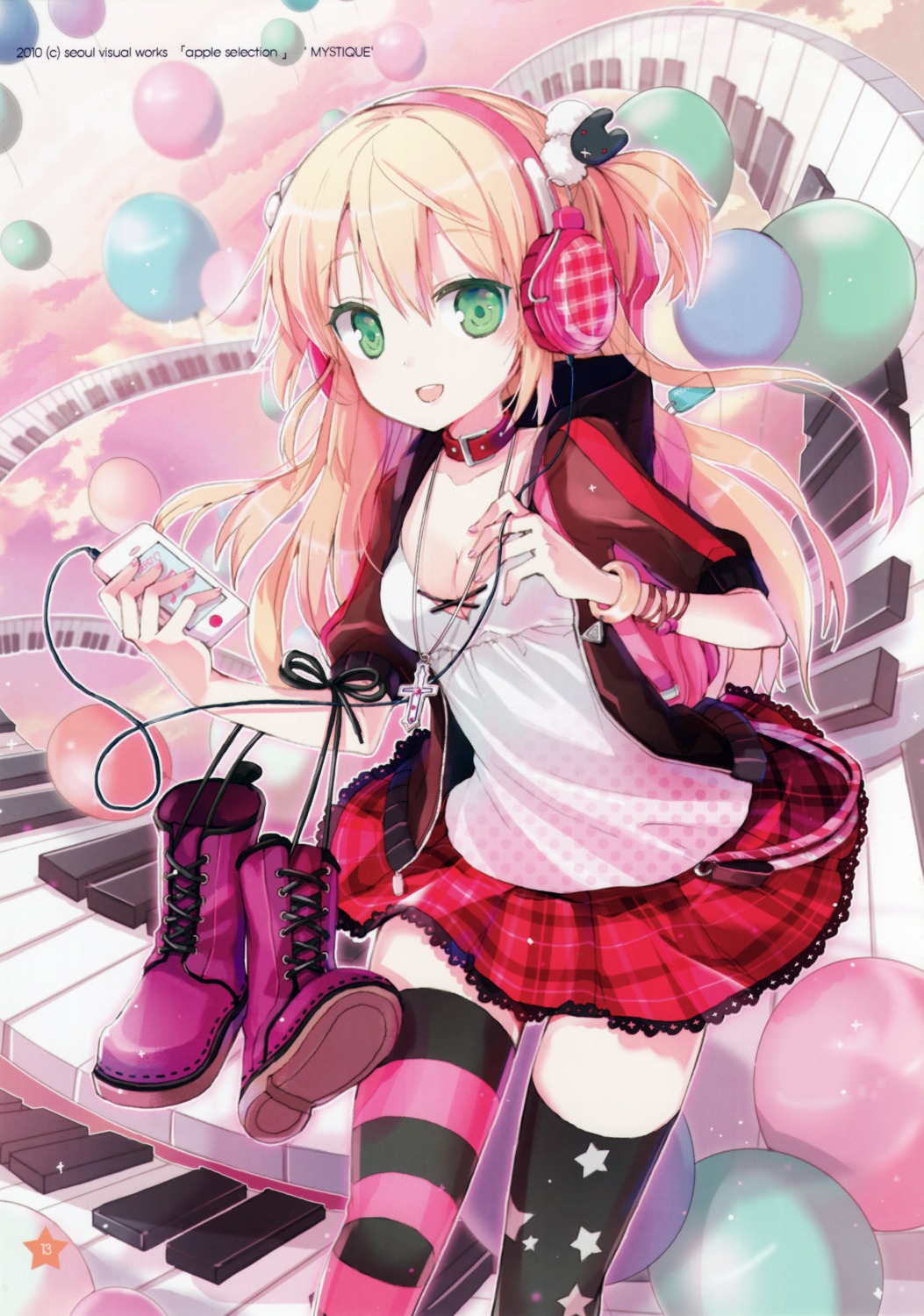 cleavage, headphones, thighhighs, young-in