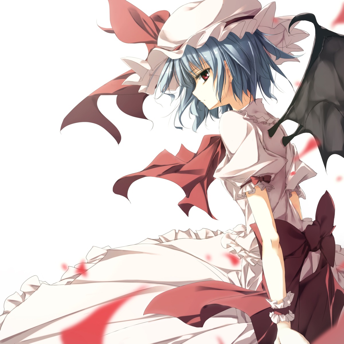 hirokazu_kine, remilia_scarlet, touhou, wings