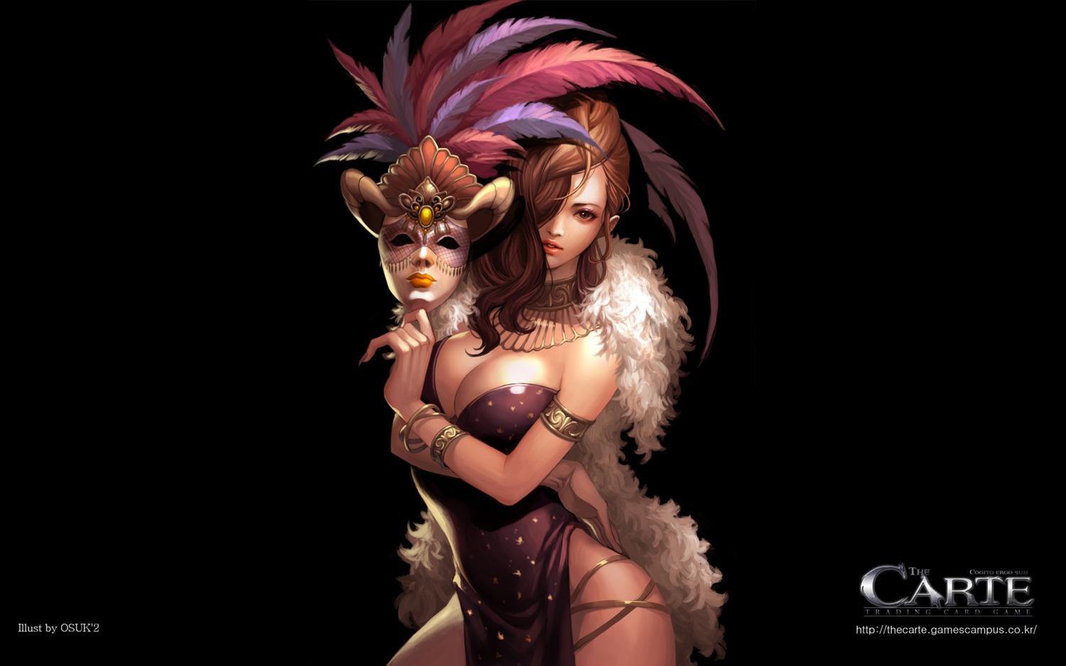 carte, cleavage, soo_kyung_oh, wallpaper