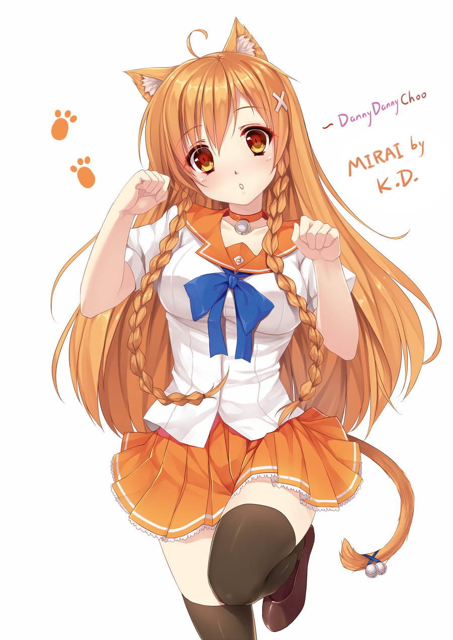 animal_ears, caidychen, culture_japan, nekomimi, seifuku, suenaga_mirai, tail, thighhighs