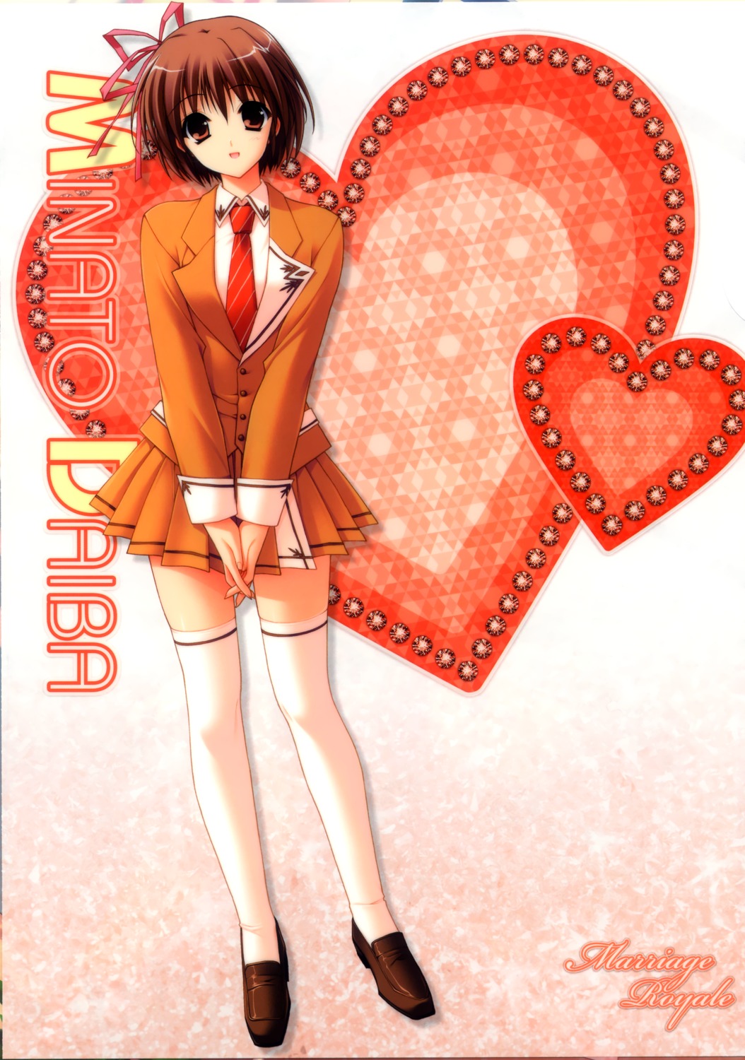 daiba_minato, marriage_royale, seifuku, suzuhira_hiro, thighhighs
