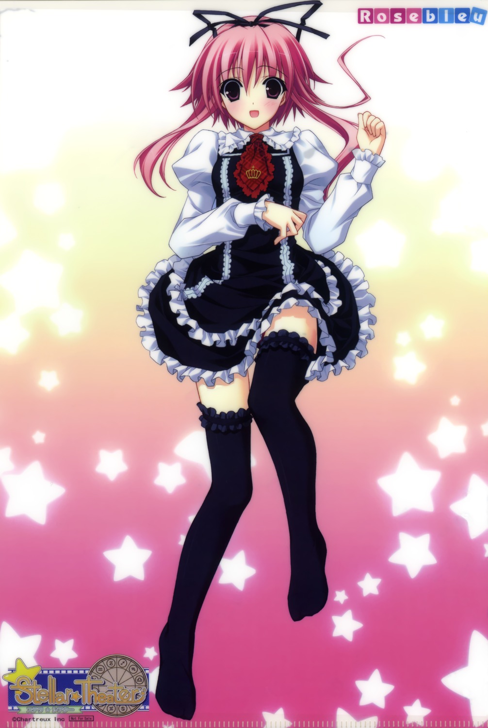 fujisaki_amane, lolita_fashion, pantsu, rosebleu, stellar_theater, suzuhira_hiro, thighhighs