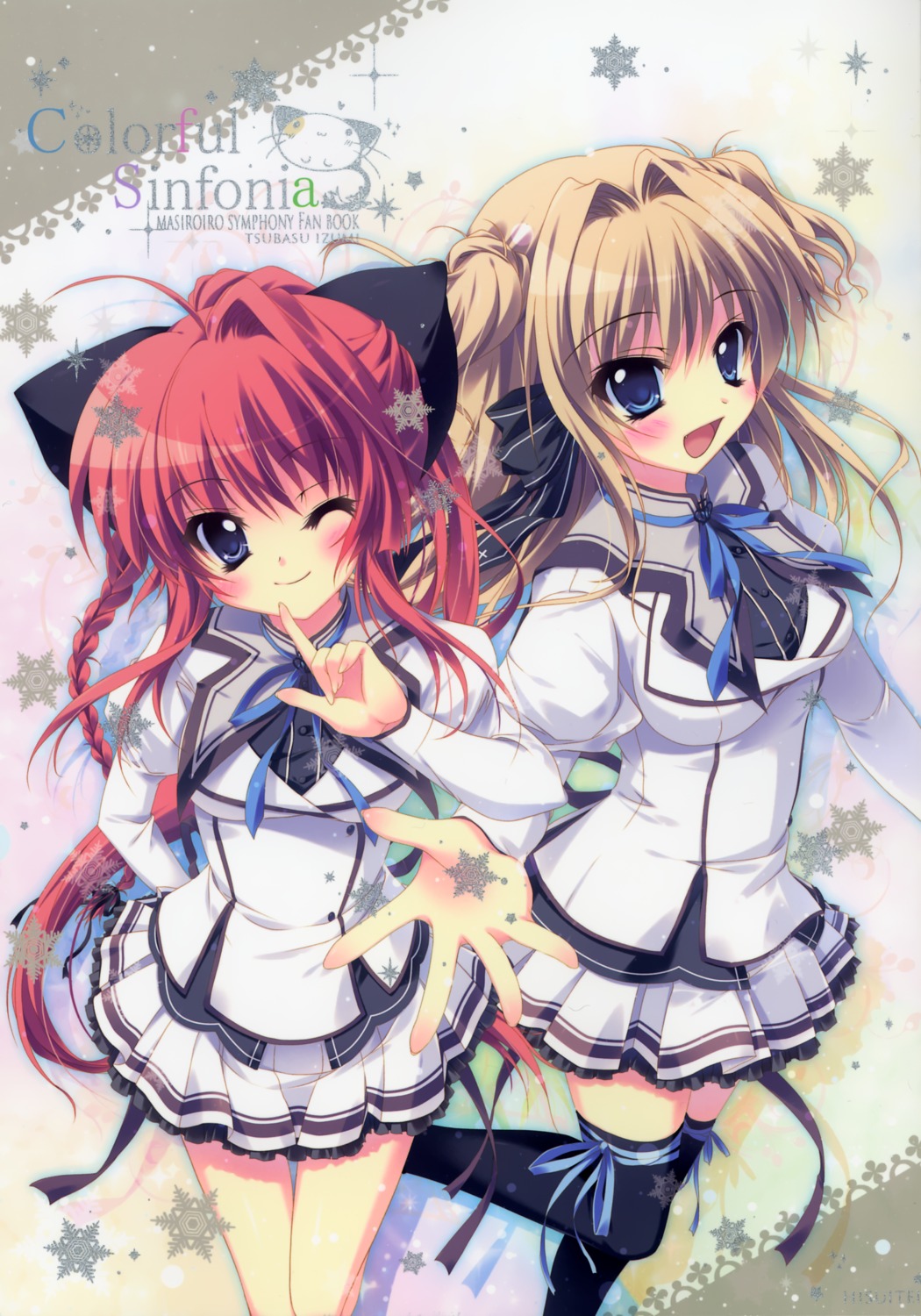inui_sana, izumi_tsubasu, mashiroiro_symphony, seifuku, sena_airi, thighhighs