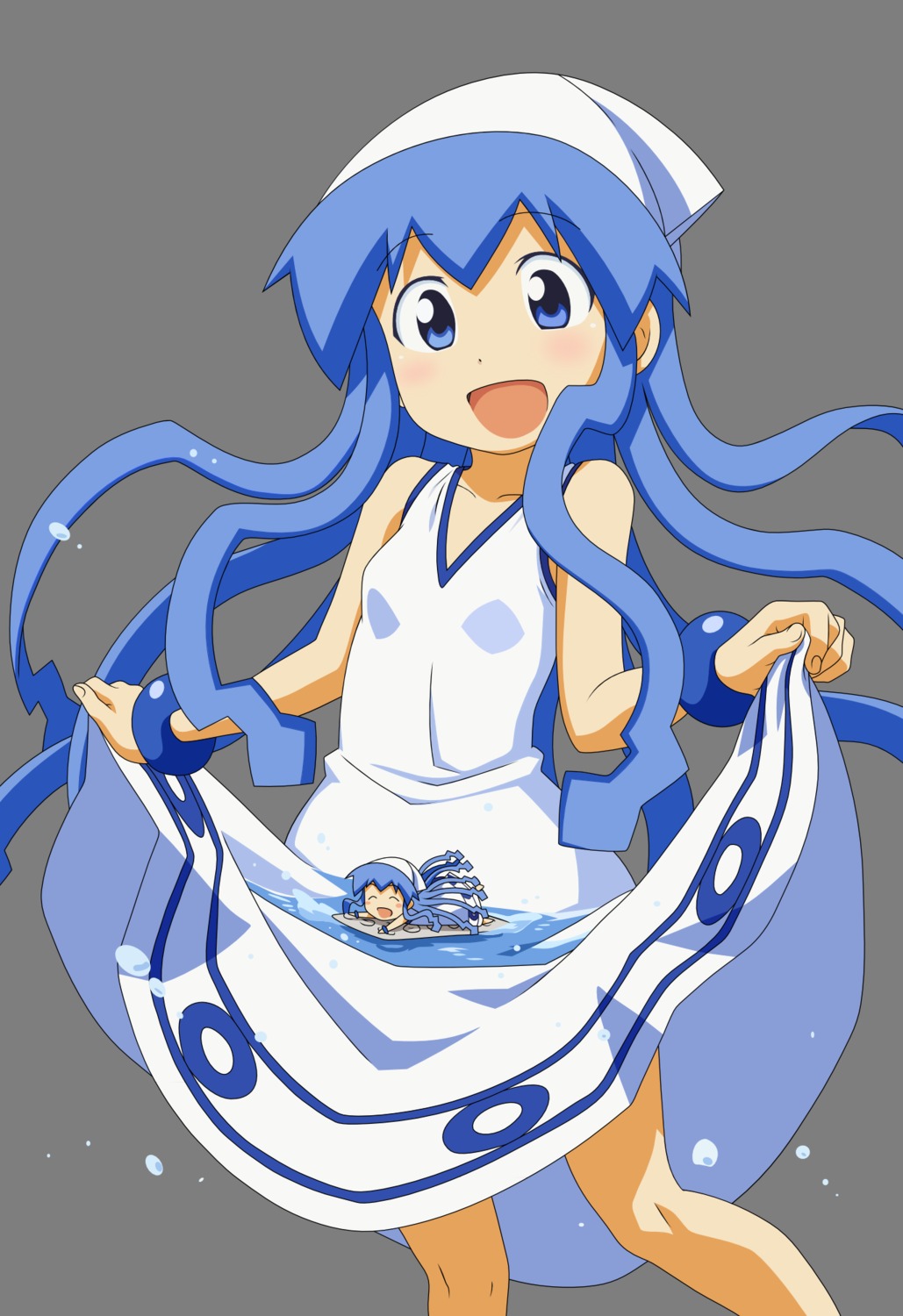 ikamusume, shinryaku!_ikamusume, torasen, transparent_png, vector_trace